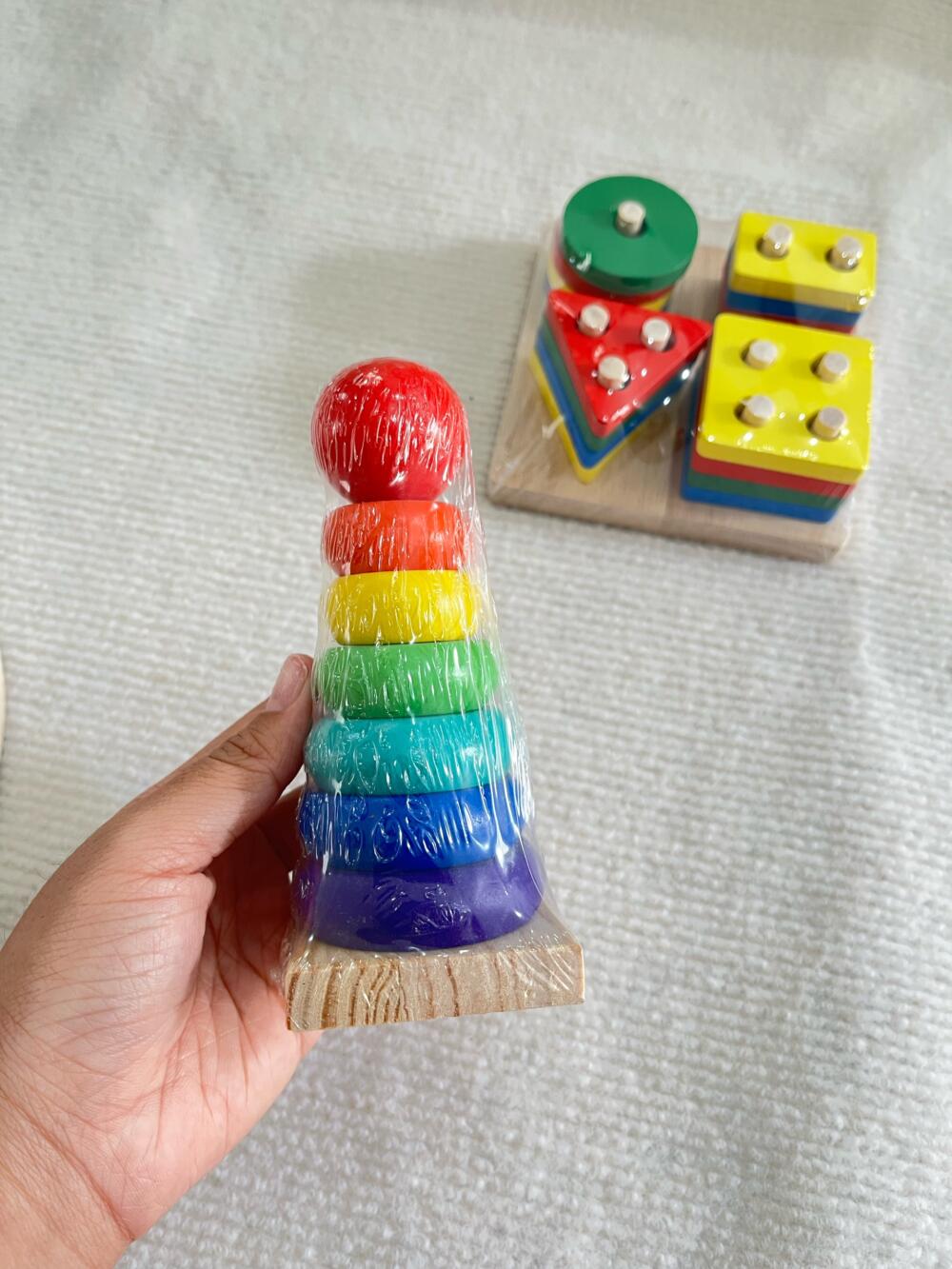 Set 3 bộ đồ chơi xếp hình phát triển trí não cho bé (mới 100% nguyên seal) - Ảnh 4