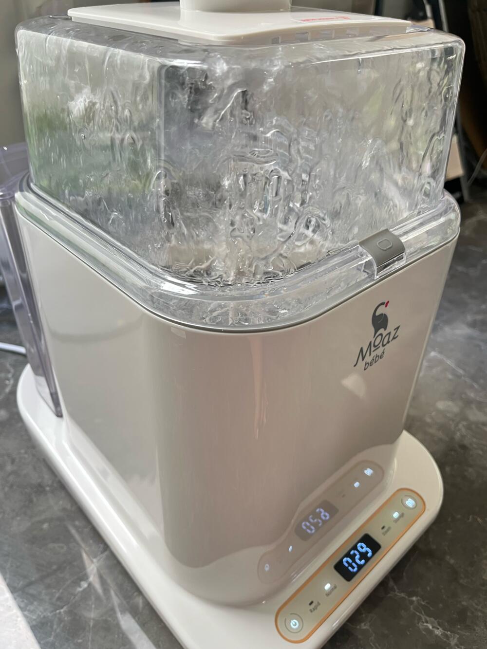 Máy rửa bình sữa Moaz BéBé (CÒN BH 8/2026, full box) - Ảnh 3