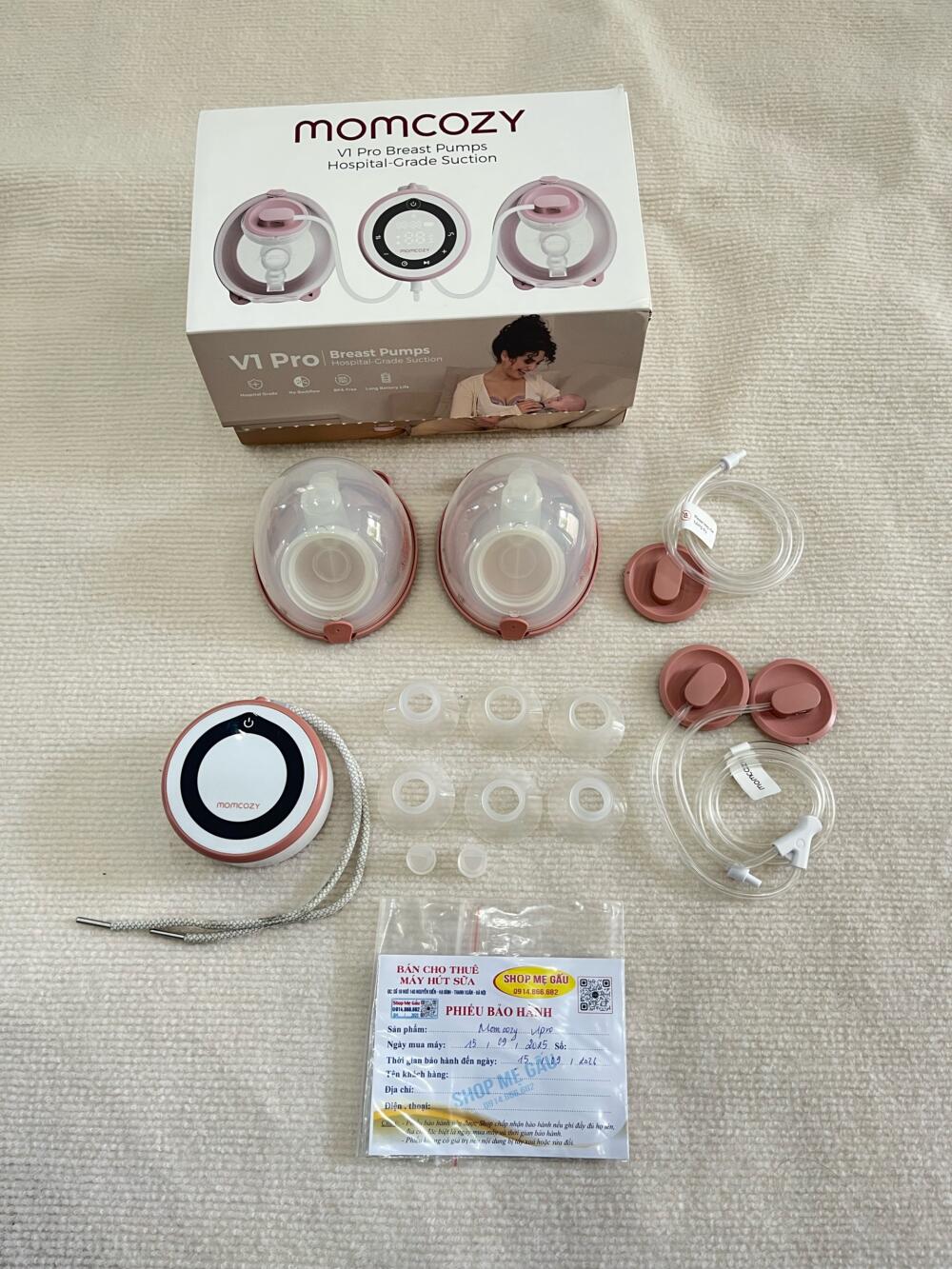 Máy hút sữa Momcozy v1 pro cup hồng - BH 15/9/2026 (fullbox) - Ảnh 18