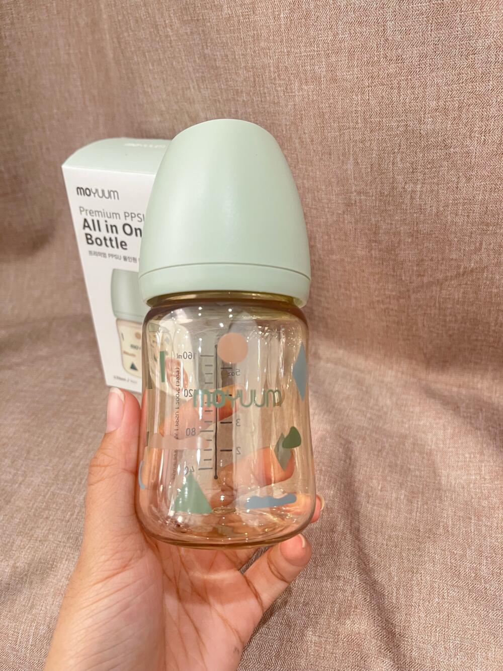 Bình sữa PPSU Moyuum, Mây xanh, 170ml ( Size 0m+, full box ) - Ảnh 5