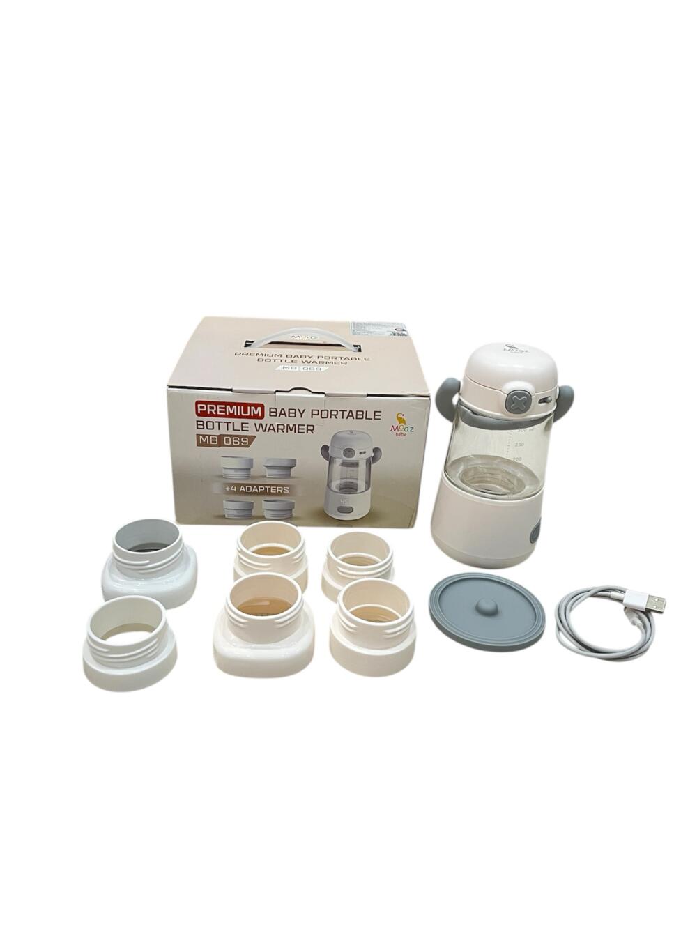 Máy hâm sữa di động không dây Moaz bébé MB069 ( full box, tặng kèm 2 cổ nối) - Ảnh 1