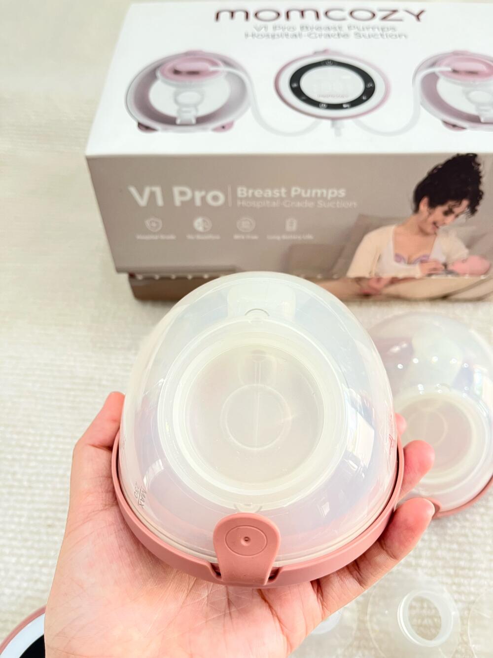 Máy hút sữa Momcozy v1 pro cup hồng - BH 15/9/2026 (fullbox) - Ảnh 20