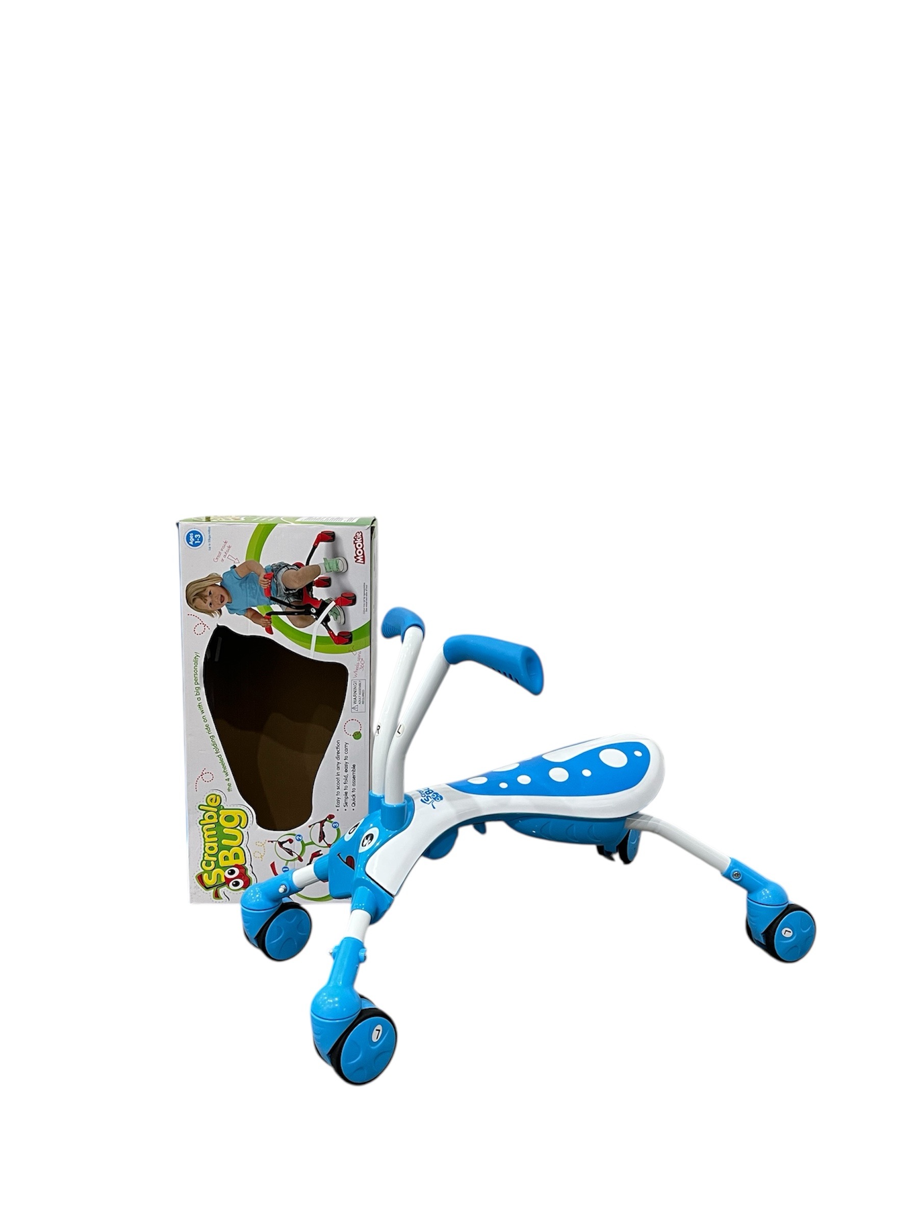 Xe Chòi Chân Ride on bọ xanh 4 bánh (full box) - Ảnh 2