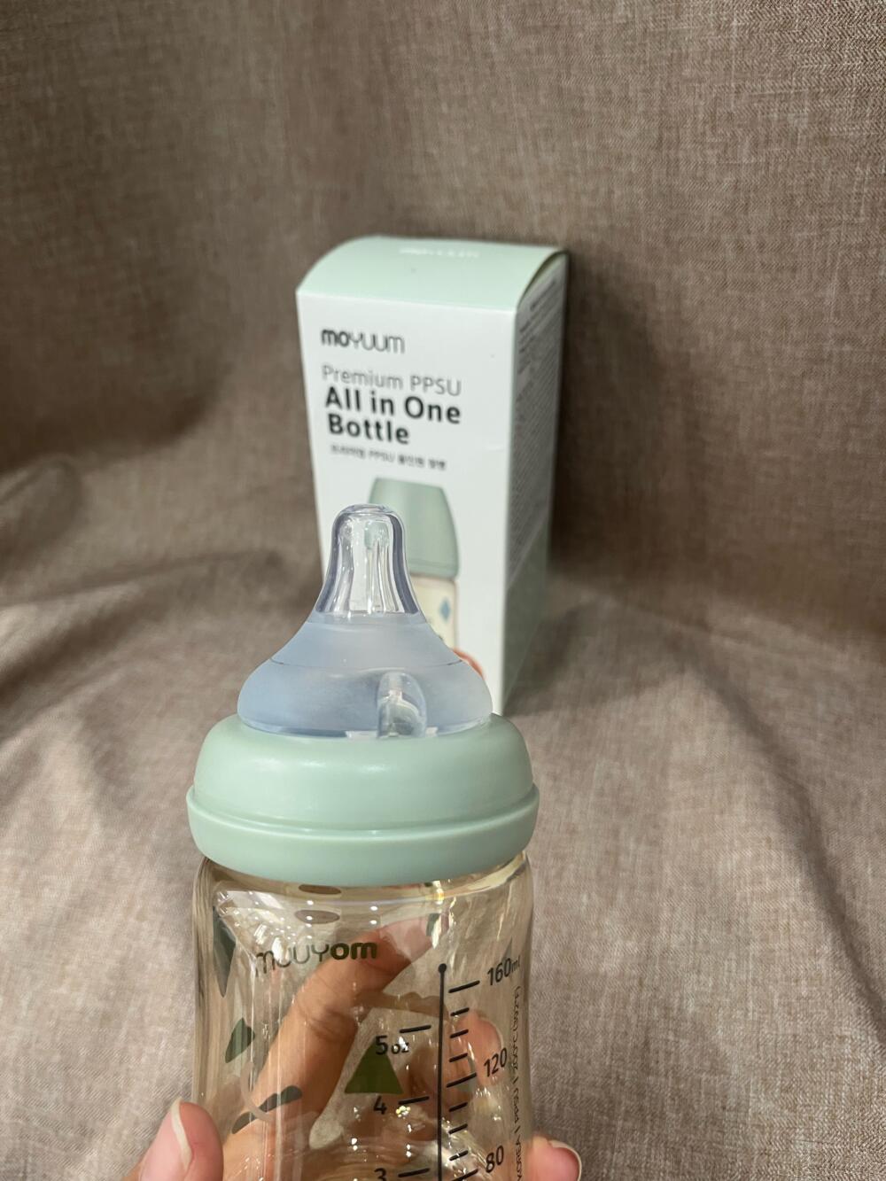 Bình sữa PPSU Moyuum, Mây xanh, 170ml ( Size 0m+, full box ) - Ảnh 6