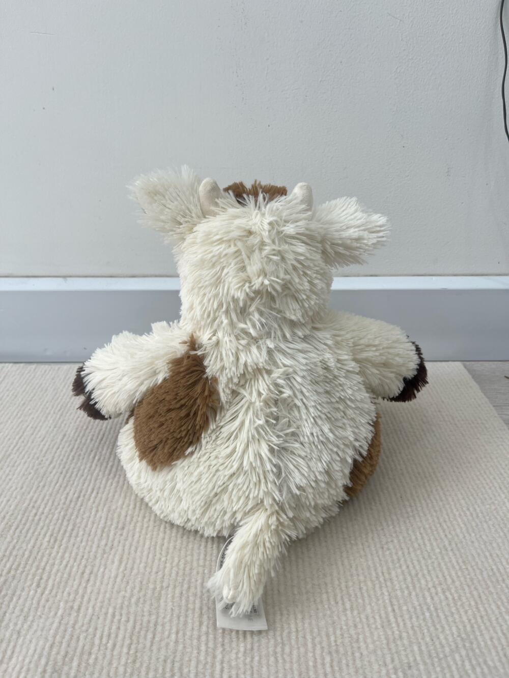 Gấu bông Warmies con bò (trắng/ nâu) - Ảnh 6