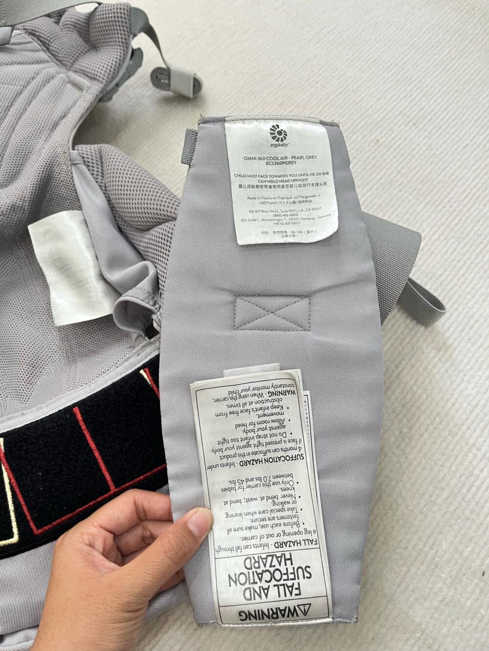 Địu Ergo Omni 360 Cool Air Mesh (tặng yếm địu Ann bébé ) - Ảnh 8