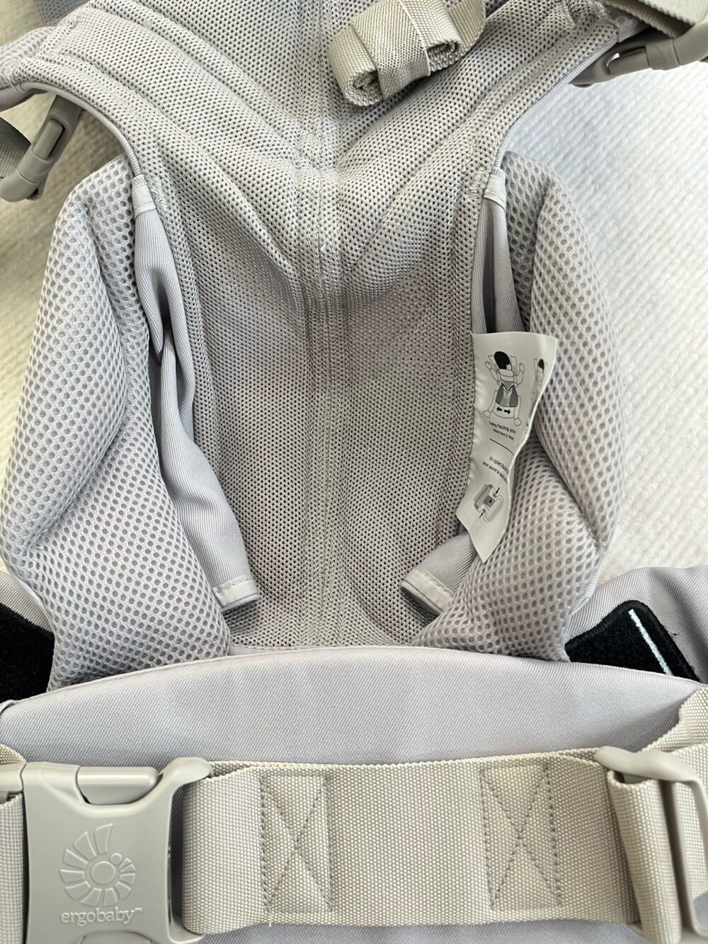 Địu Ergobaby Omni 360 Cool Air Mesh, Pearl Grey (0m+, no box) - Ảnh 7