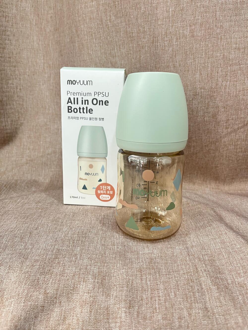 Bình sữa PPSU Moyuum, Mây xanh, 170ml ( Size 0m+, full box ) - Ảnh 7