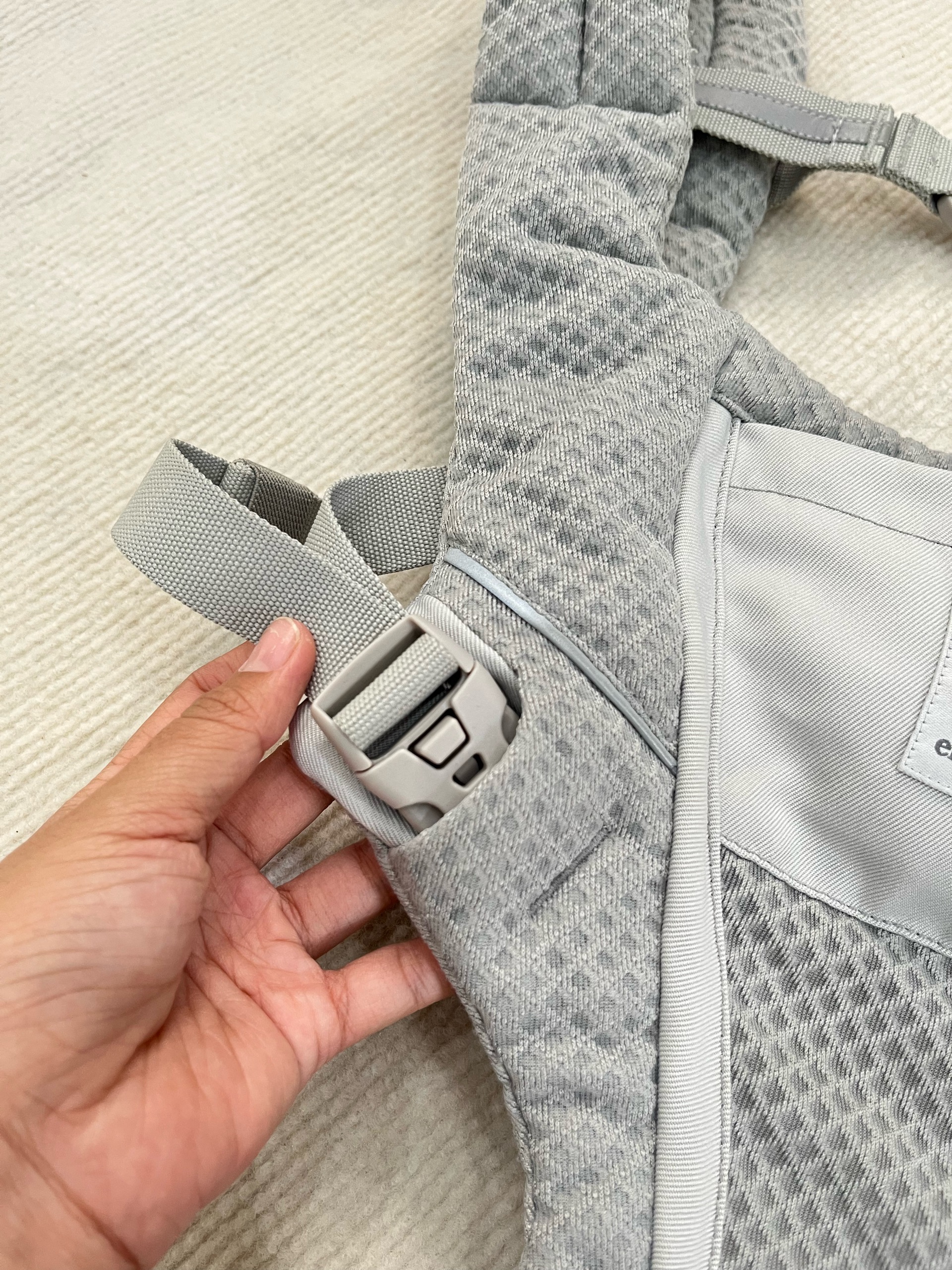 Địu Ergobaby Alta Hip Seat, Pearl Grey (5.5-20kg, từ 4m+, full box) - Ảnh 6