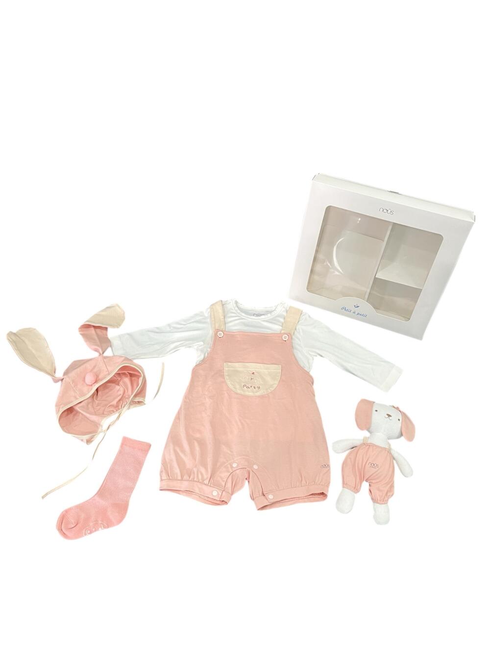 Set 4 món Nous màu hồng/trắng(new 100%, full box) có thể mang đi tặng - Ảnh 1