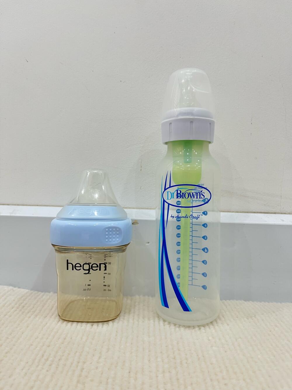 Set 2 bình sữa Hegen 150ml, Dr's Browns 250ml (size núm 0m+, no box) - Ảnh 9