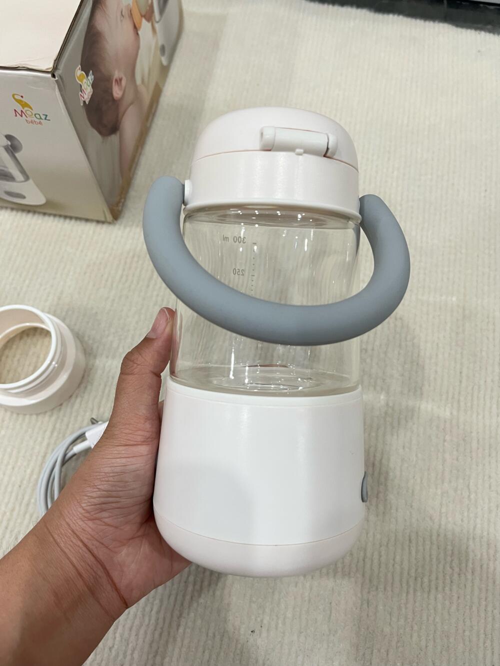 Máy hâm sữa di động không dây Moaz bébé MB069 ( full box, tặng kèm 2 cổ nối) - Ảnh 12
