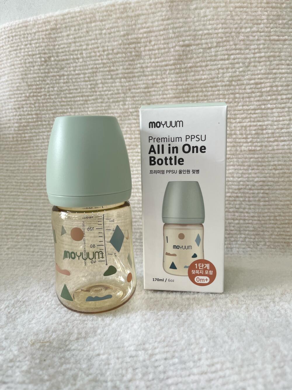 Bình sữa PPSU Moyuum, Mây xanh, 170ml ( Size 0m+, full box ) - Ảnh 9