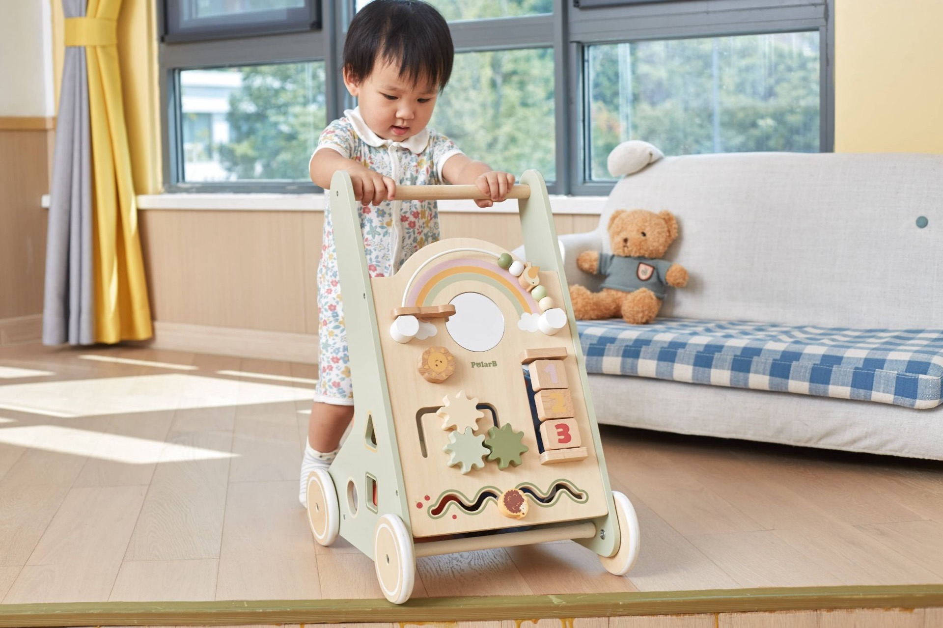 Xe tập đi Polar B cầu vồng (full box) - Ảnh 11