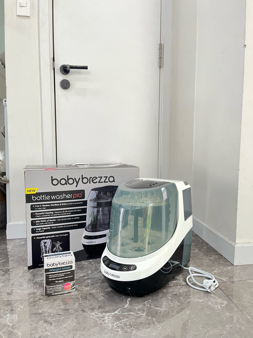 Máy rứa bình sữa Baby Brezza (full box) tặng kèm túi viên rửa - Ảnh 10