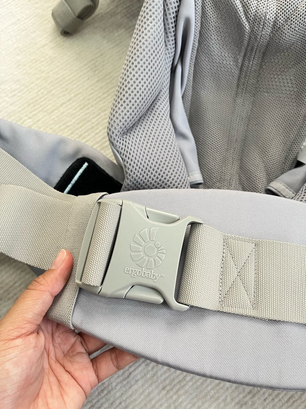 Địu Ergobaby Omni 360 Cool Air Mesh, Pearl Grey (0m+, no box) - Ảnh 10