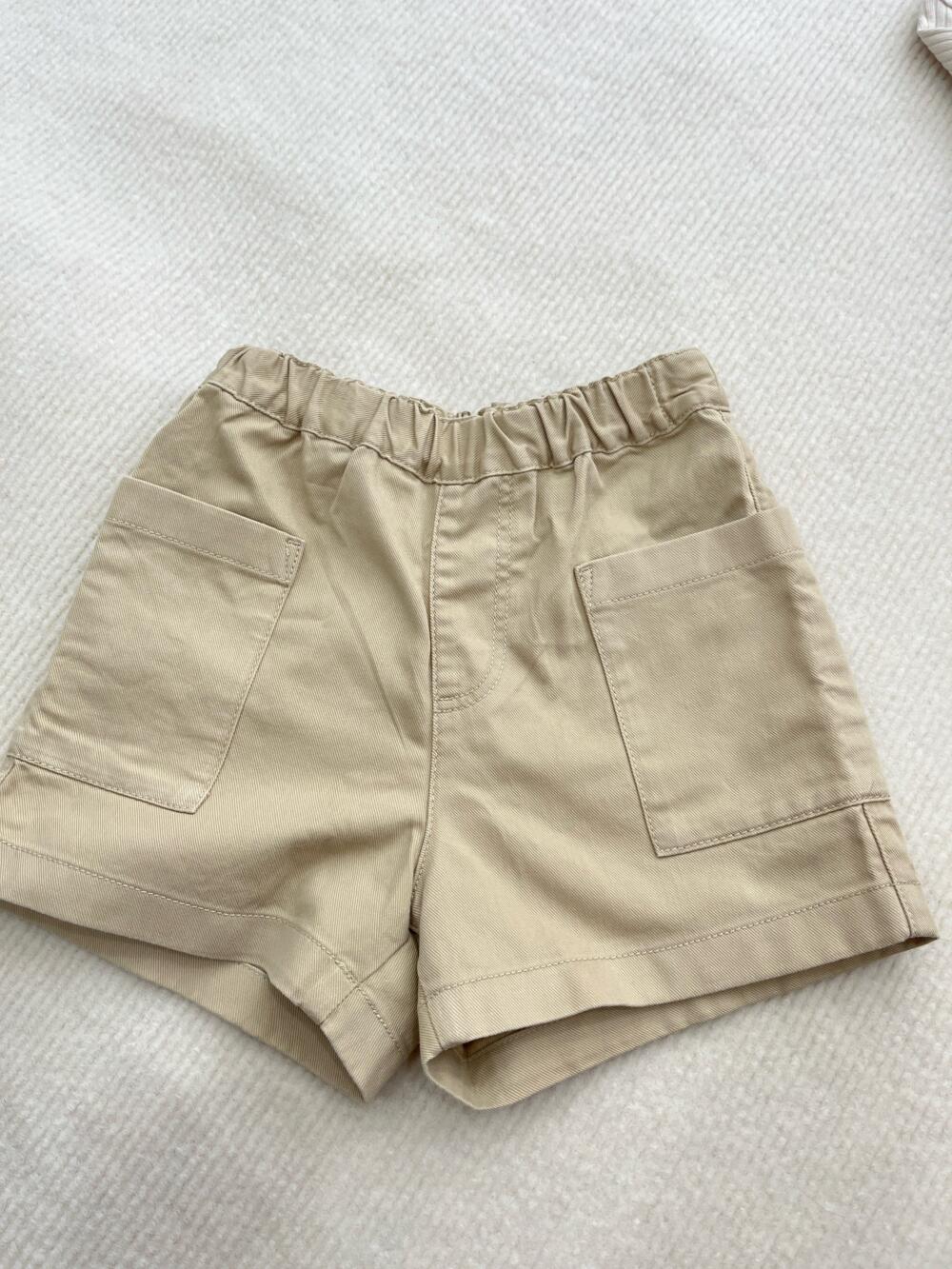 Set 3 bộ bodysuit H&M gân tone neutral (size: 12/18m) tặng kèm quần short Kaki Uniqlo - Ảnh 13