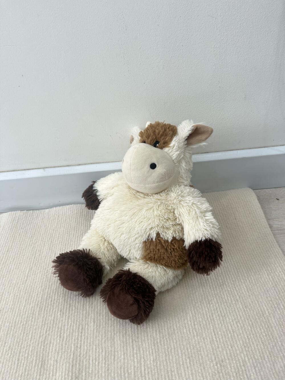 Gấu bông Warmies con bò (trắng/ nâu) - Ảnh 8