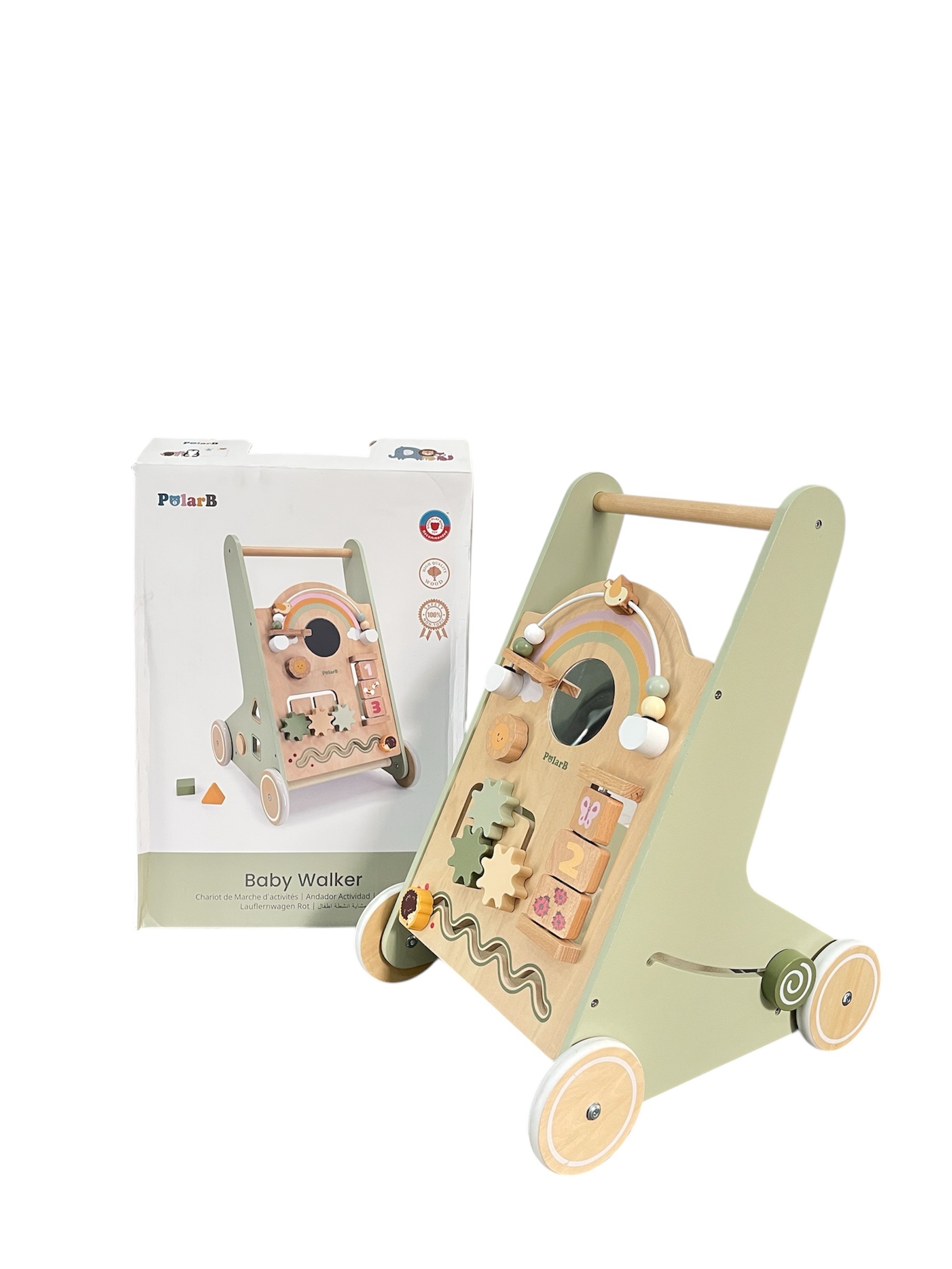 Xe tập đi Polar B cầu vồng (full box)