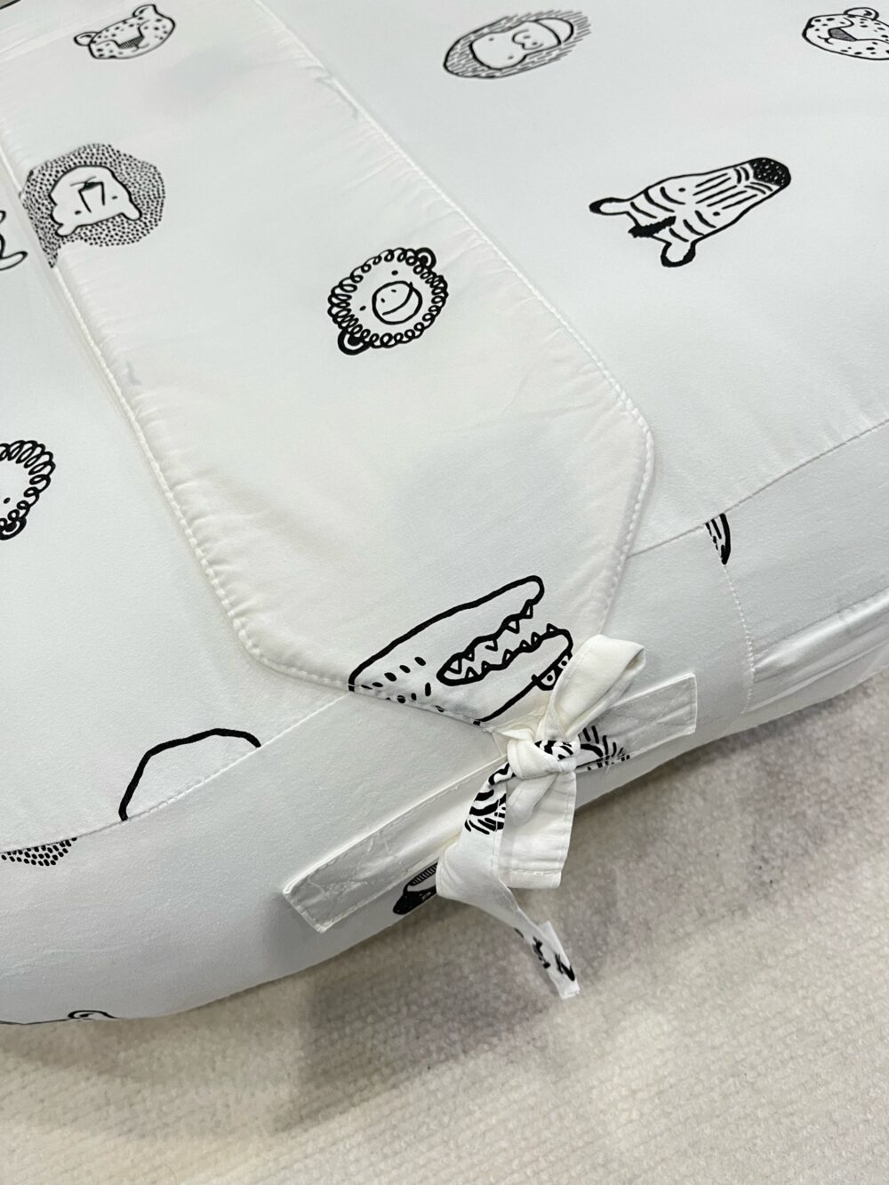 Gối chống trào ngược cho bé Dono&Dono vải airmesh animal (còn túi đựng vải) - Ảnh 5