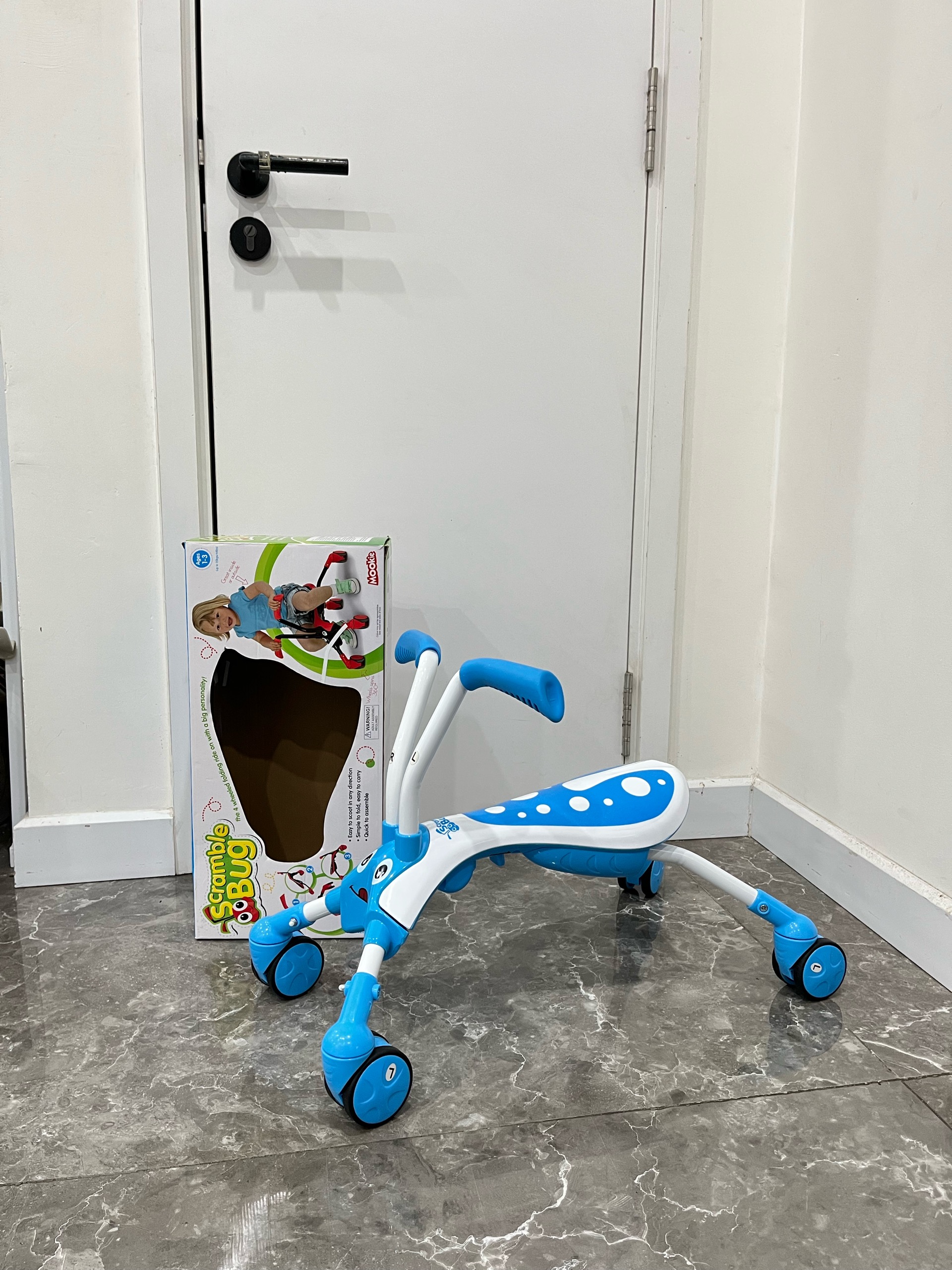 Xe Chòi Chân Ride on bọ xanh 4 bánh (full box) - Ảnh 5