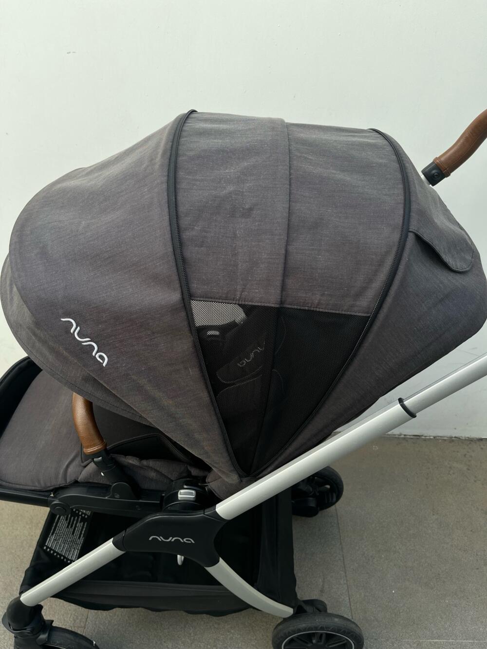 Xe đẩy Nuna Triv màu xám khung bạc kèm phụ kiện đi kèm / cho từ 0M+ đến 4 tuổi (22kg) - Ảnh 7