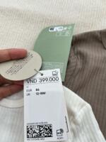 Set 3 bộ bodysuit H&M gân tone neutral (size: 12/18m) tặng kèm quần short Kaki Uniqlo - Ảnh 4