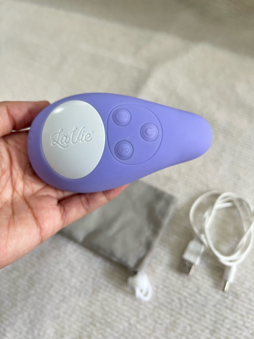 Máy massage ngực thông tắc tia sữa Lavie (màu tím) - Ảnh 3