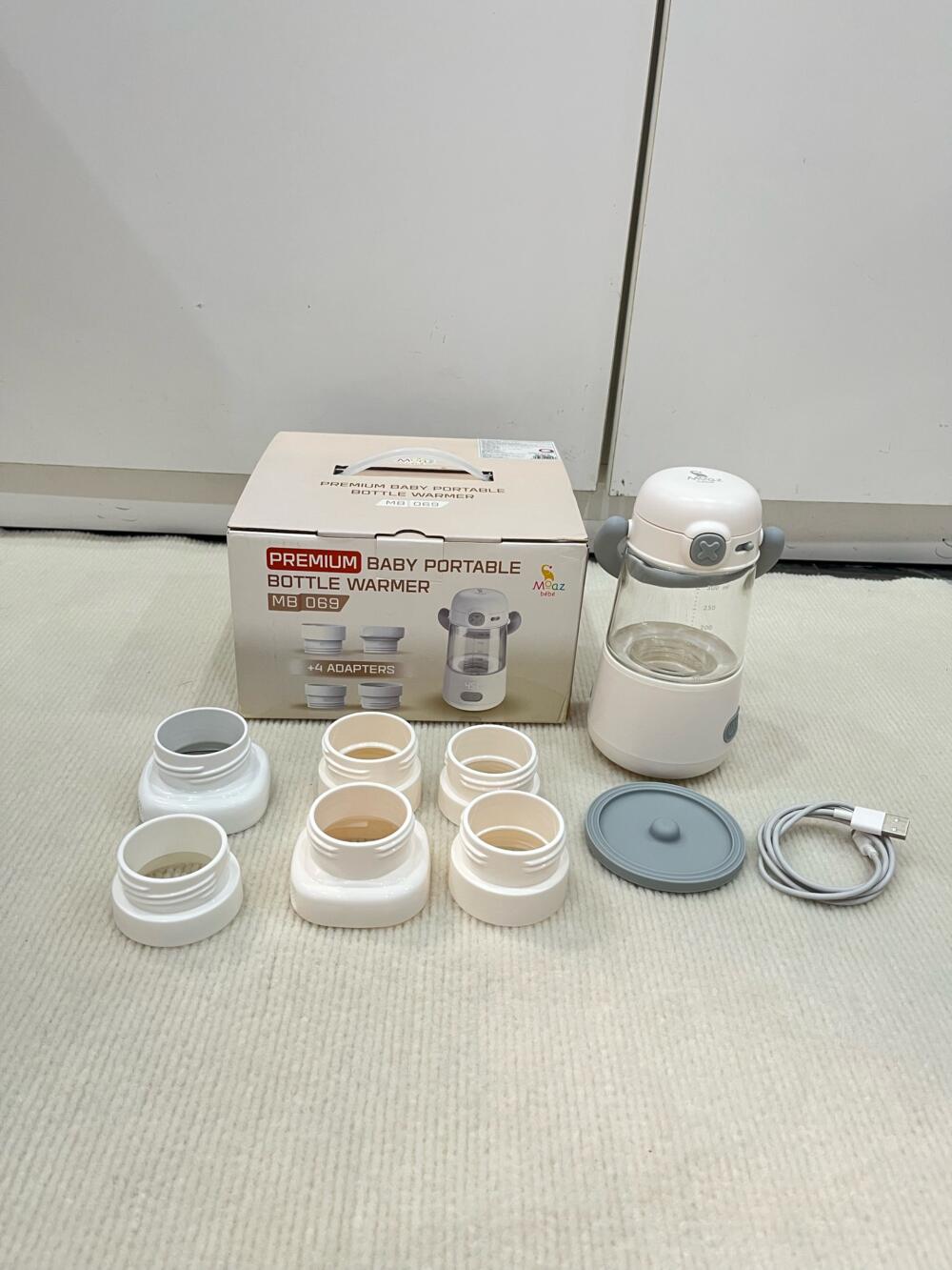 Máy hâm sữa di động không dây Moaz bébé MB069 ( full box, tặng kèm 2 cổ nối) - Ảnh 7