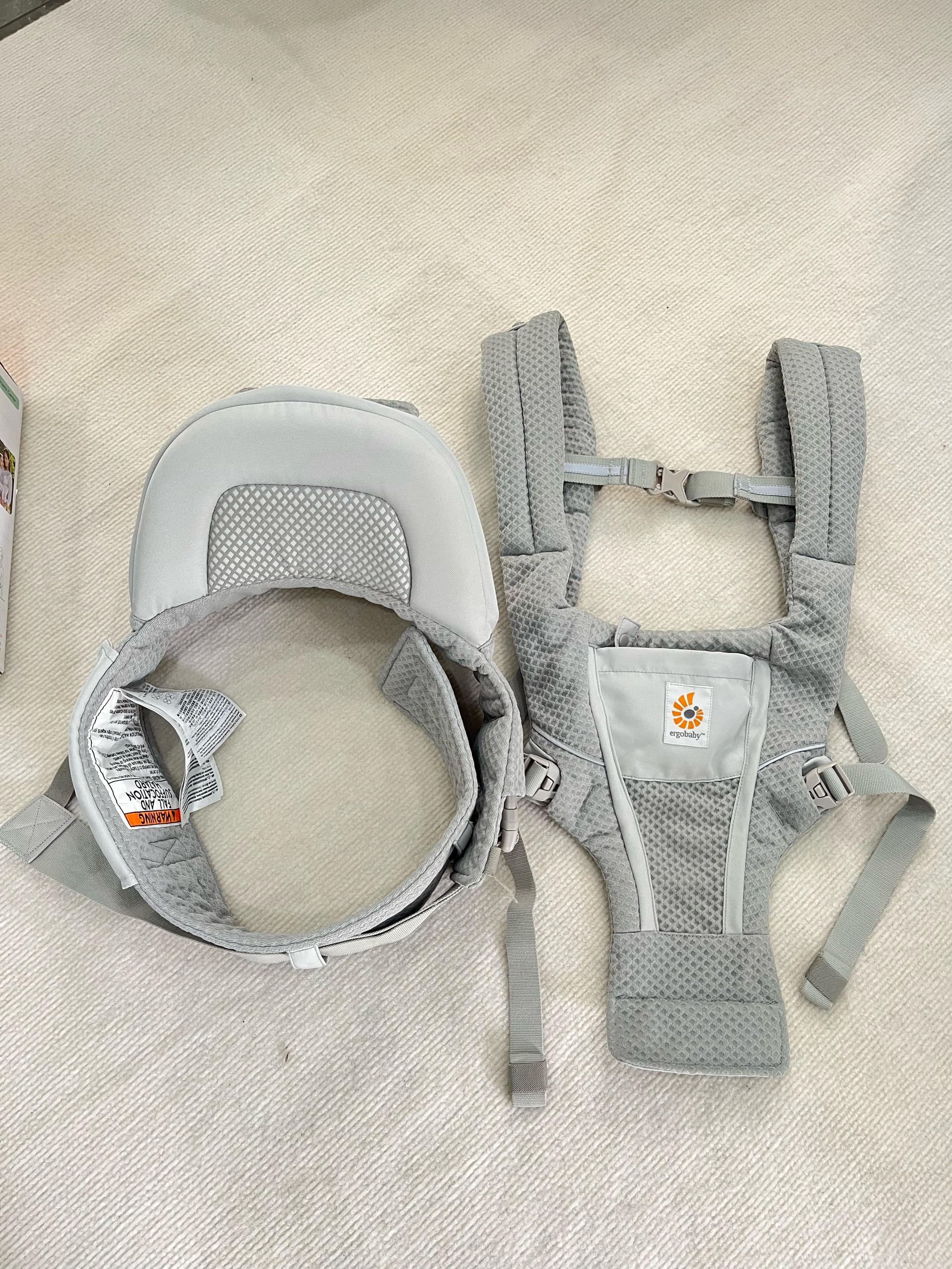 Địu Ergobaby Alta Hip Seat, Pearl Grey (5.5-20kg, từ 4m+, full box) - Ảnh 14