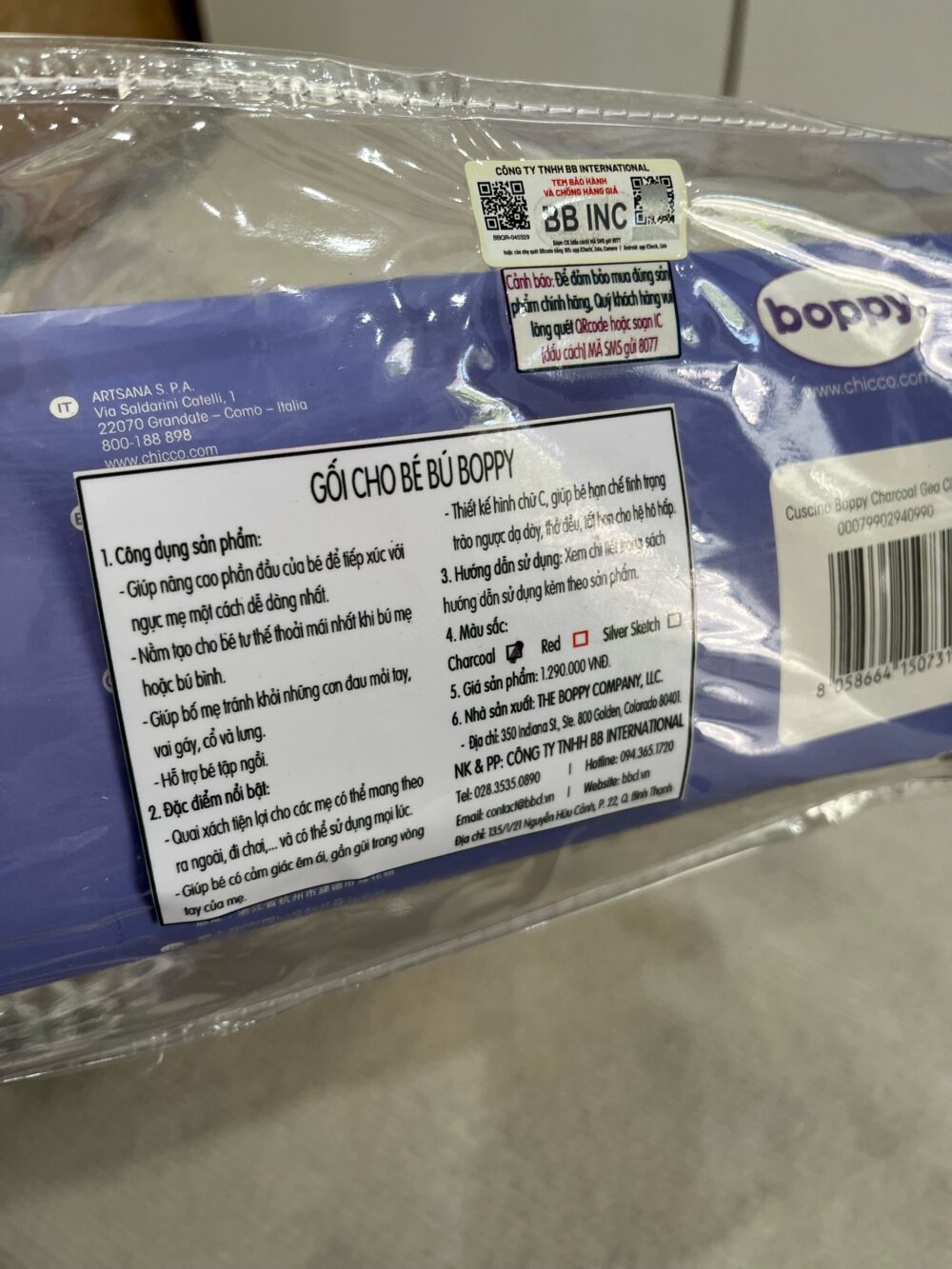 Gối cho bé bú Boppy Pillow (full box) - Ảnh 3