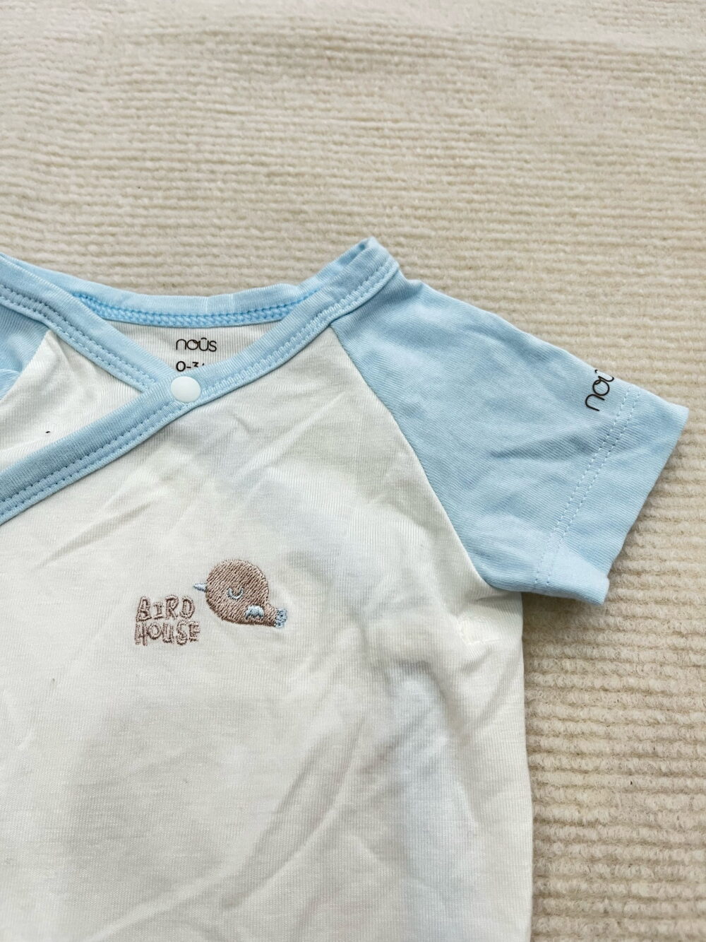Set 2 bộ bodysuit Nous màu xanh hoạ tiết ( size: 0/3m ) - Ảnh 8