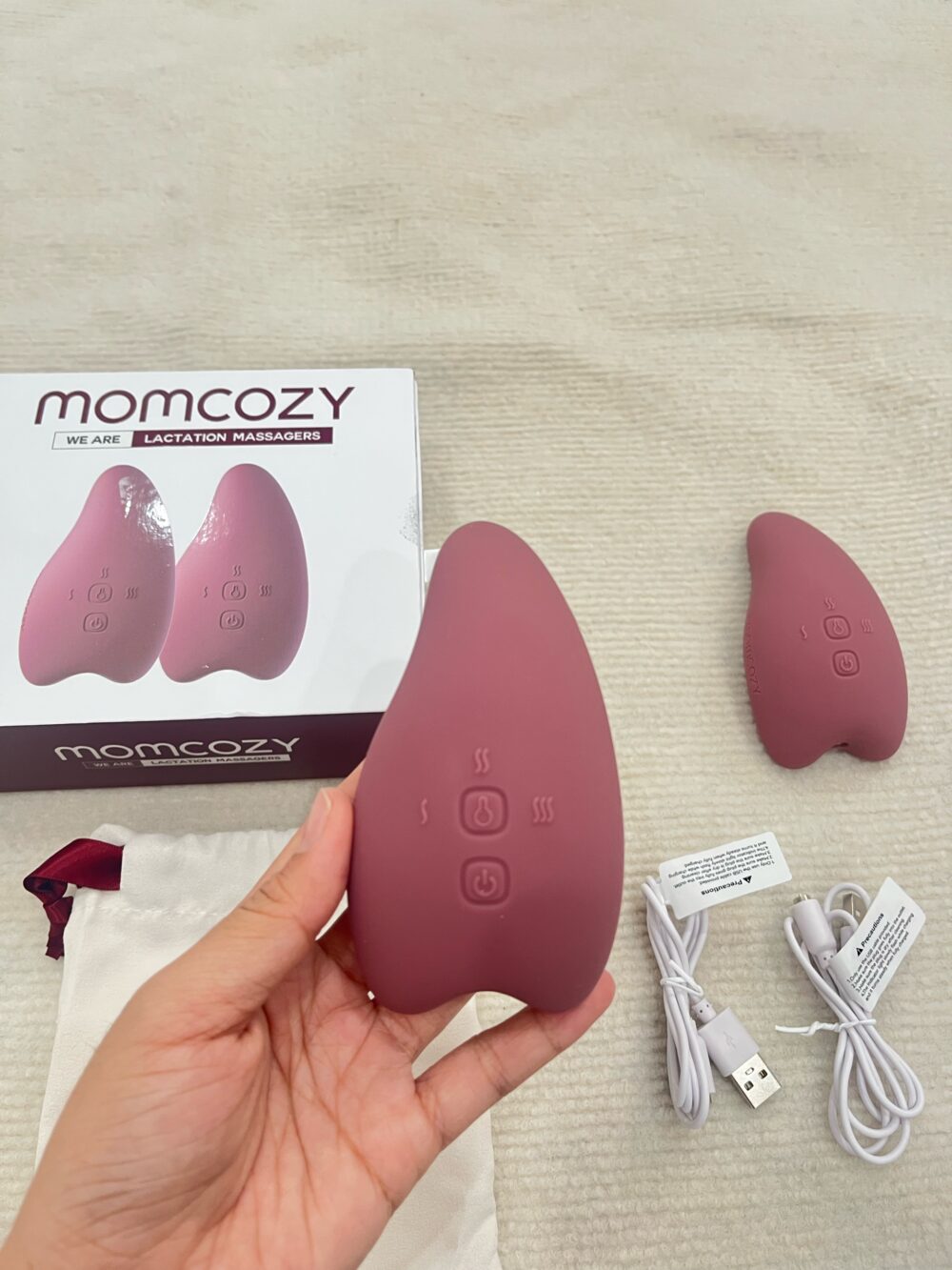 Máy massage ngực Momcozy - máy đôi (full box) - Ảnh 8
