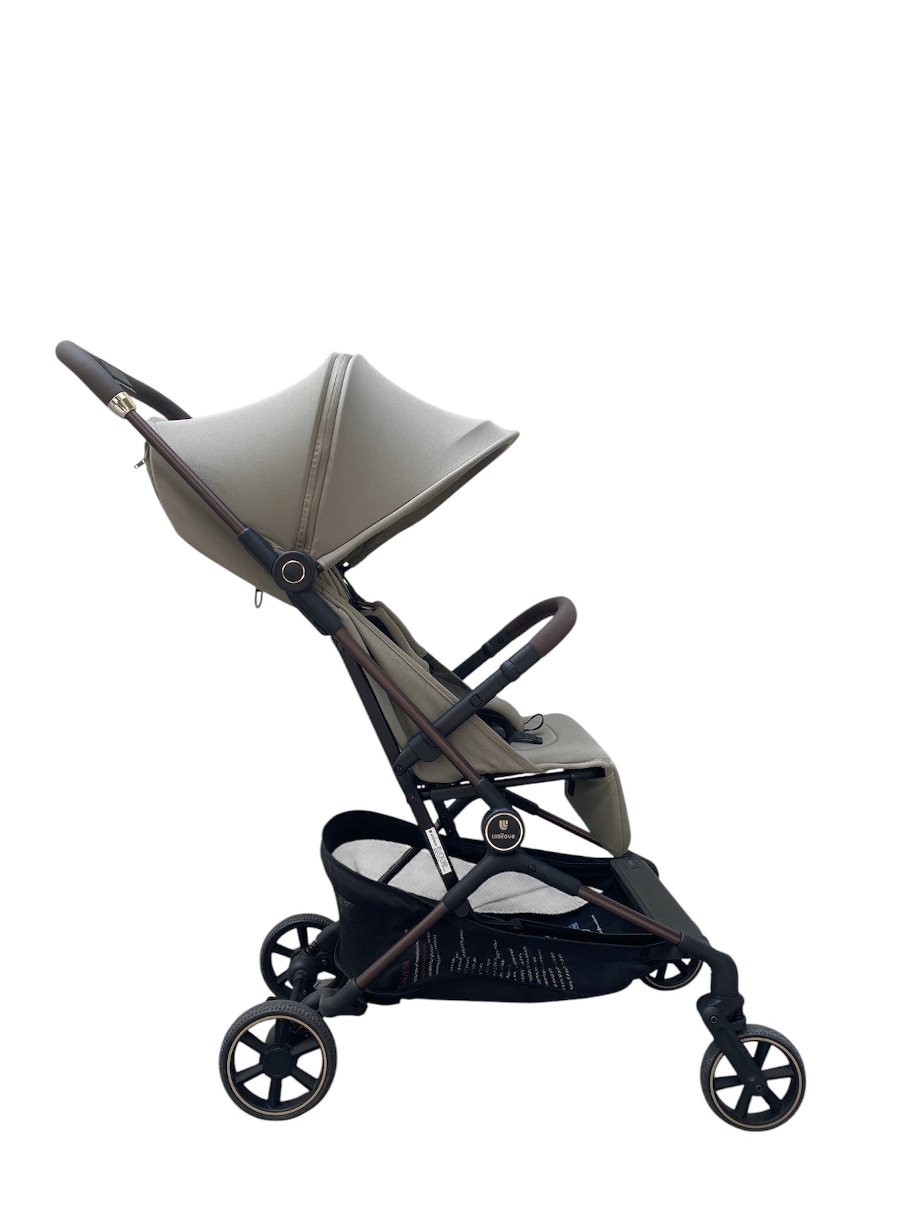 c0ab30737a8b44b2bc44d0d636f8a770 Xe đẩy Unilove Aero khung nhôm màu Olive - Ảnh 1