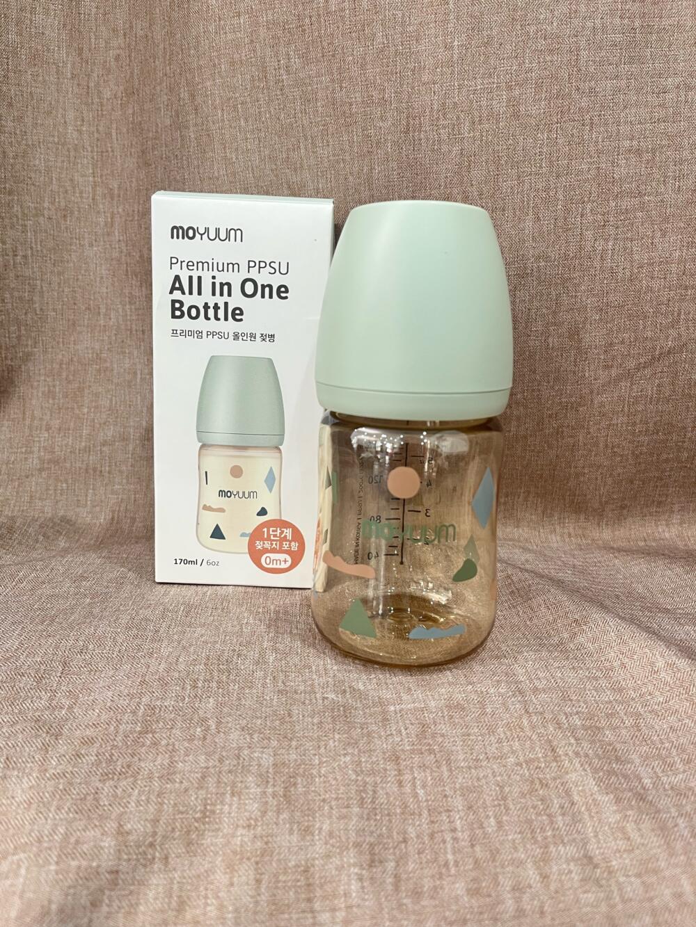 Bình sữa PPSU Moyuum, Mây xanh, 170ml ( Size 0m+, full box ) - Ảnh 10