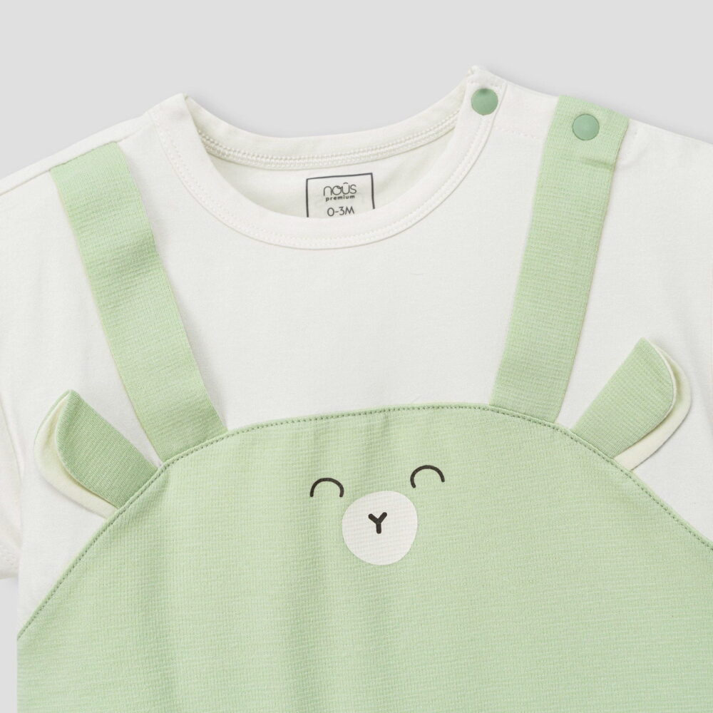 Set 2 bộ bodysuit Nous (Size: 0/3m & 3/6m - tặng kèm quần Nous & bao tay) - Ảnh 12
