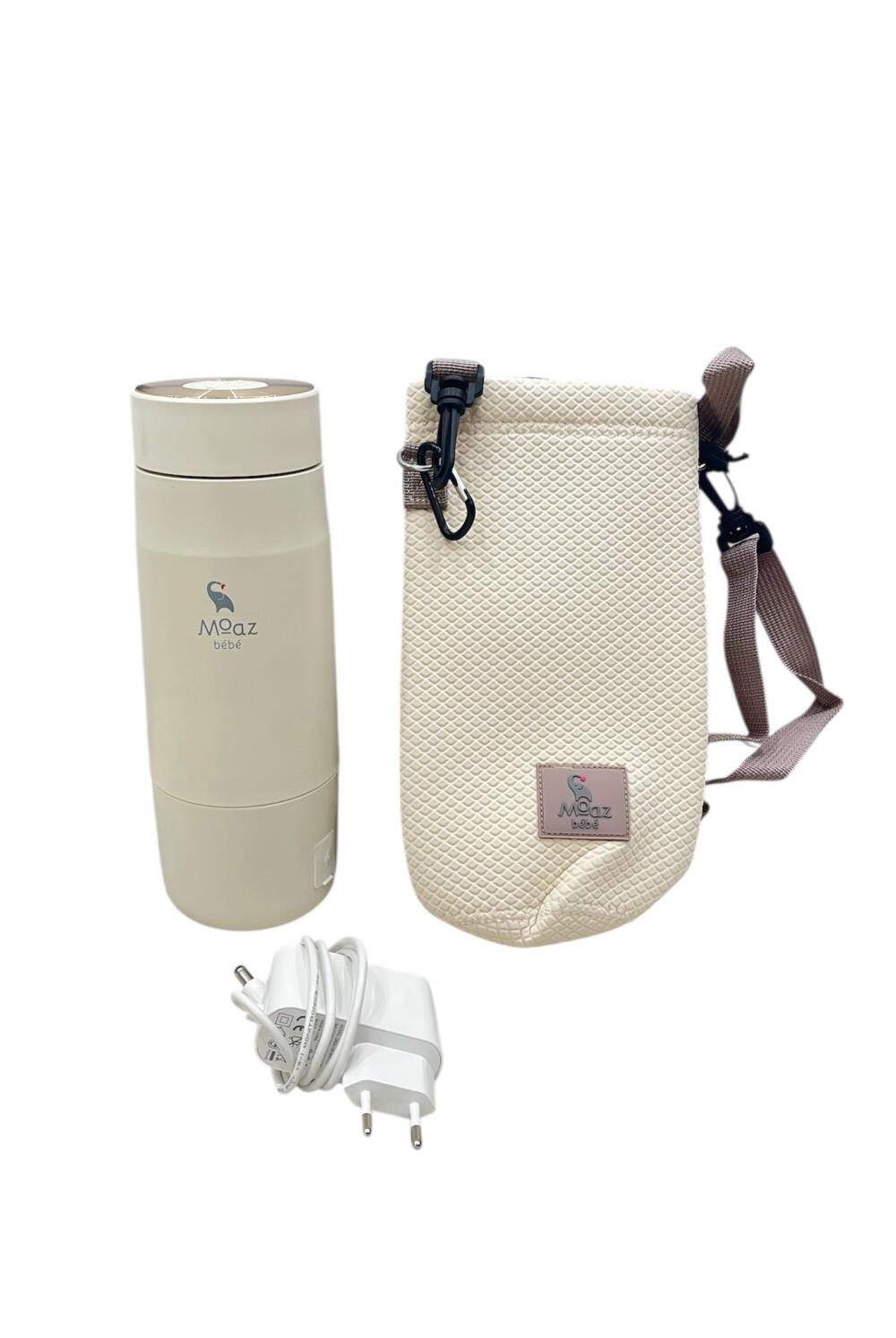 d41818e16e4641168ff10c8d6651676d Bình đun nước pha sữa di động Moaz bébé MB058 (kèm túi đeo giữ nhiệt bình) - Ảnh 1