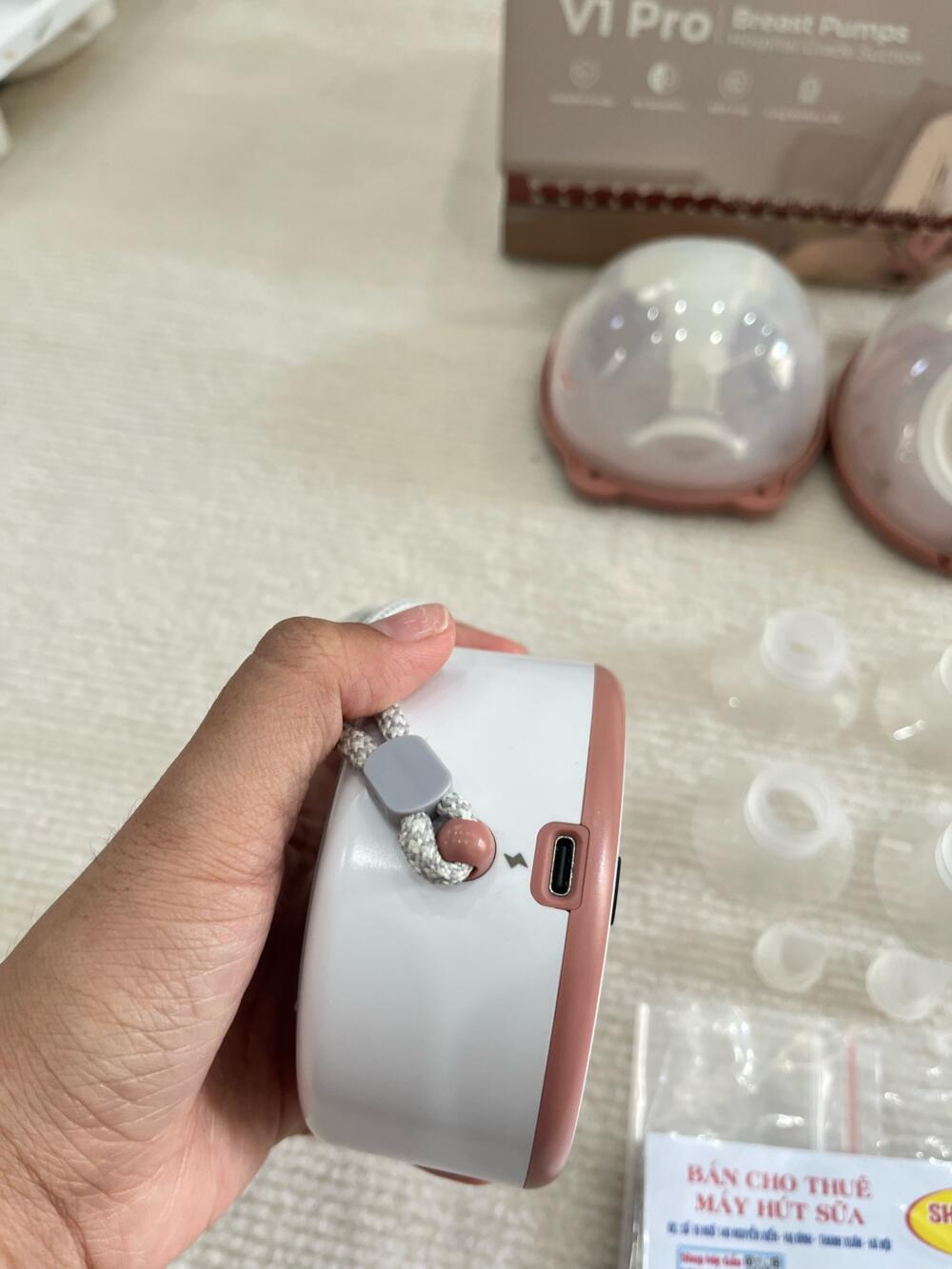 Máy hút sữa Momcozy v1 pro cup hồng - BH 15/9/2026 (fullbox) - Ảnh 14