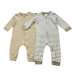 Set 2 bộ sleepsuit vải cotton H&M (size: 6/9m)