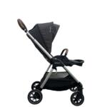 Xe đẩy Nuna Triv màu xám khung bạc kèm phụ kiện đi kèm / cho từ 0M+ đến 4 tuổi (22kg)