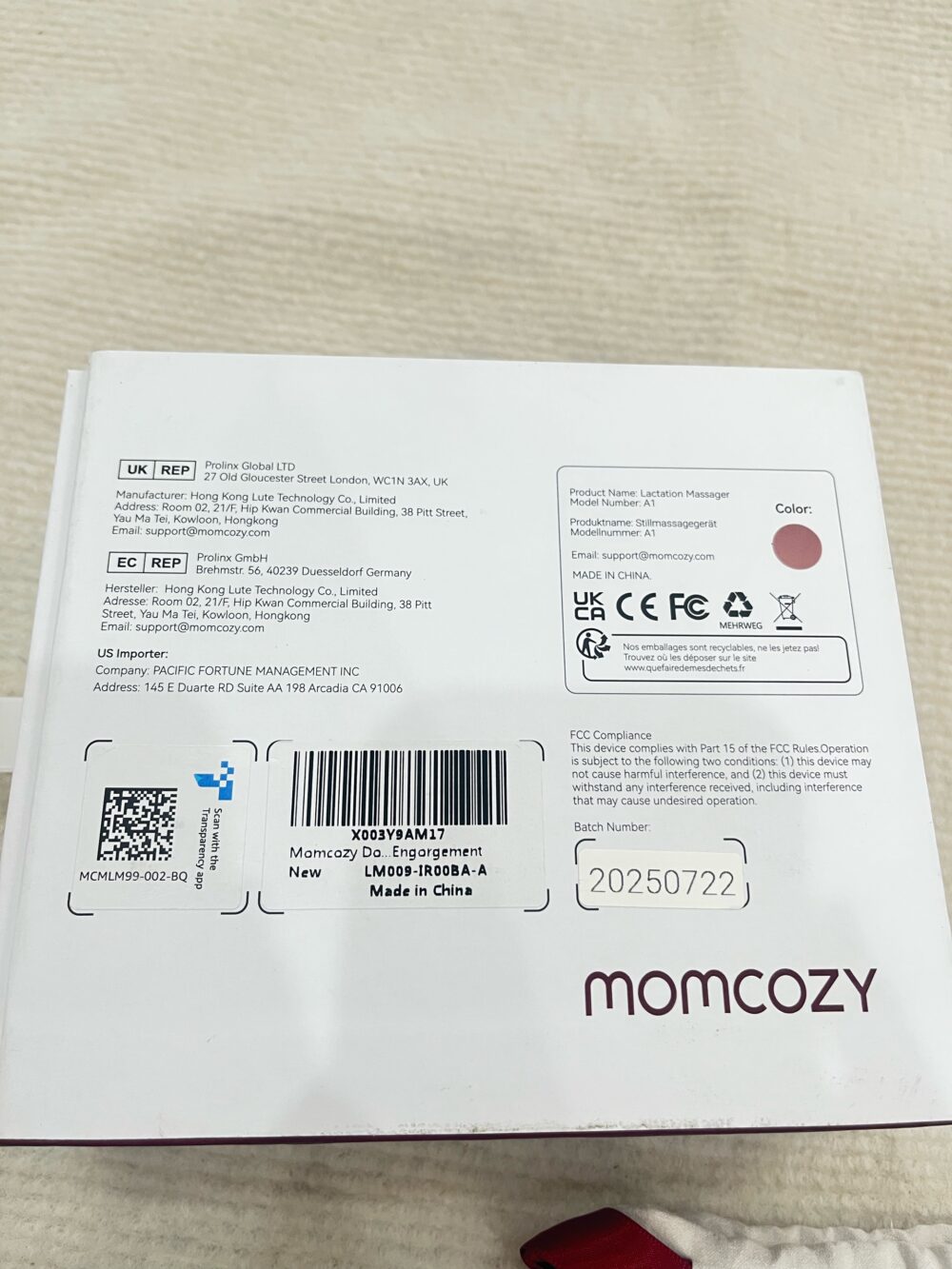 Máy massage ngực Momcozy - máy đôi (full box) - Ảnh 7