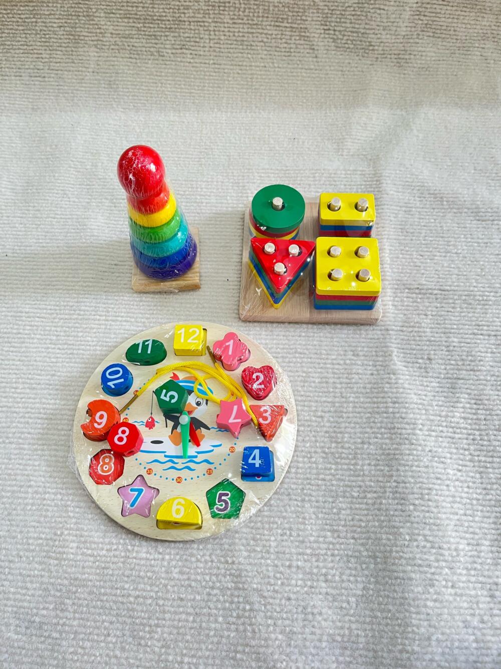 Set 3 bộ đồ chơi xếp hình phát triển trí não cho bé (mới 100% nguyên seal) - Ảnh 8