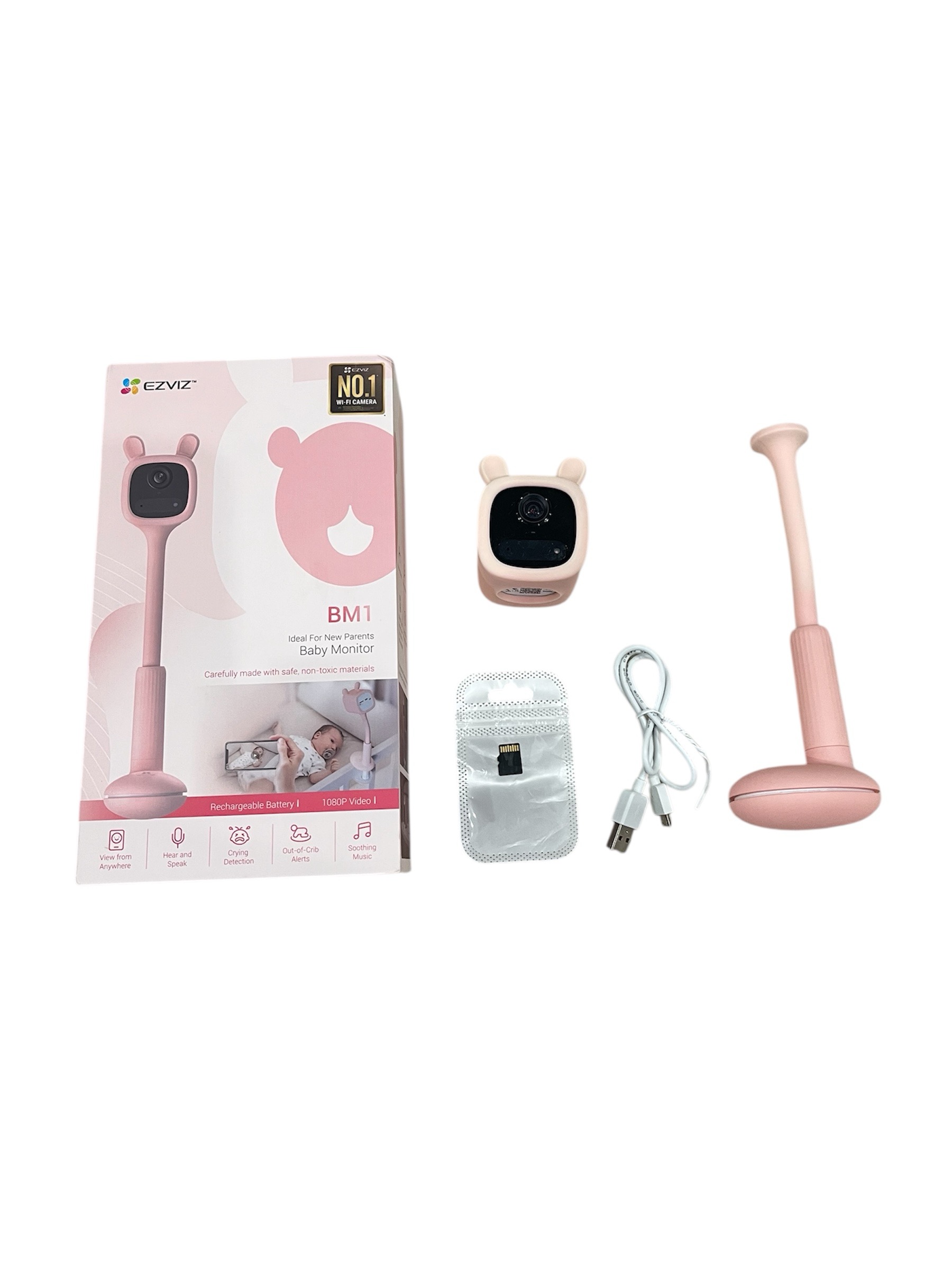 Camera Ezviz BM1 kèm thẻ nhớ 128gb (màu hồng) fullbox