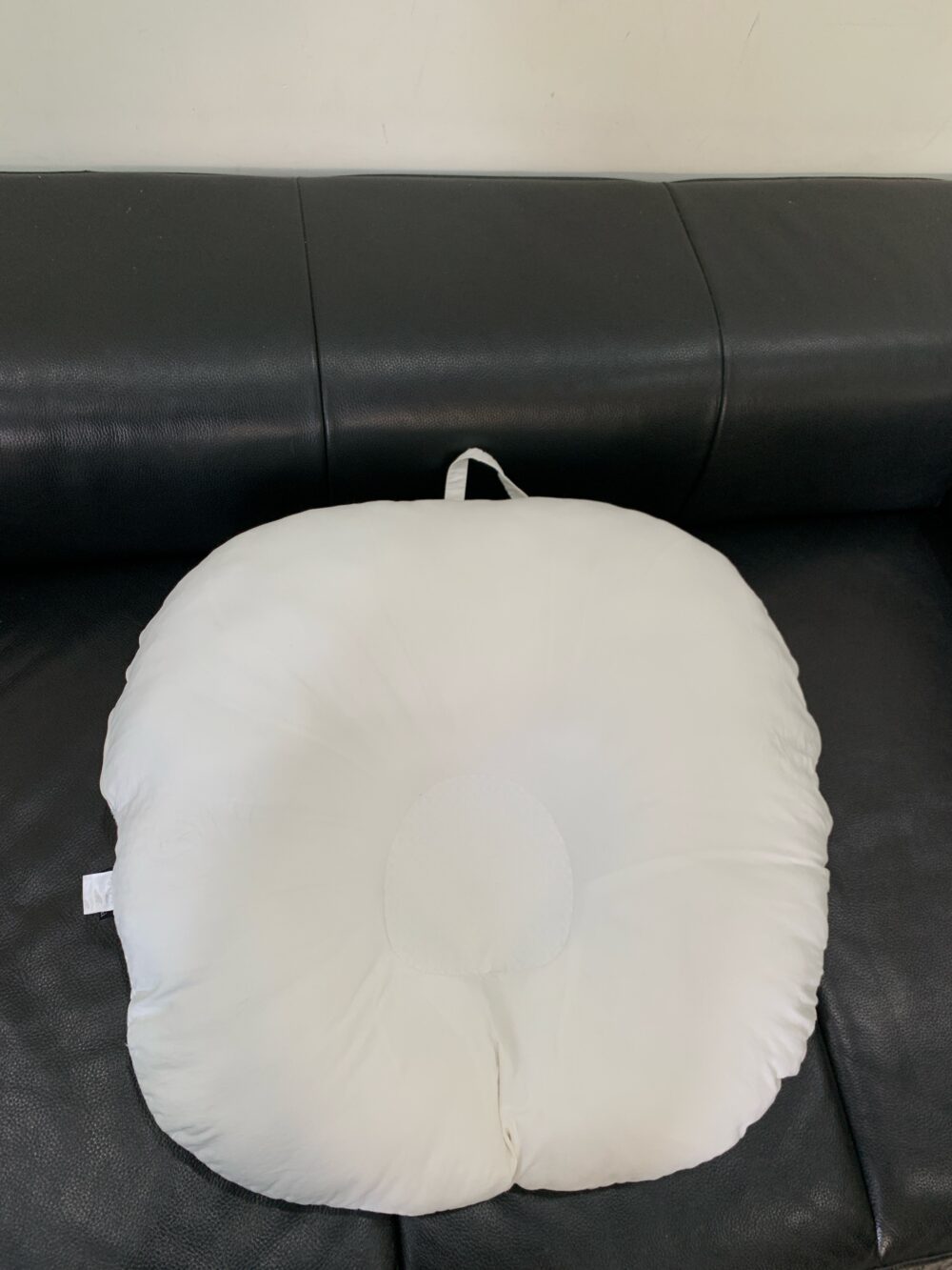 Gối chống trào ngược Rototo bebe vải air mesh waffle màu trắng (còn túi đựng hãng) - Ảnh 4