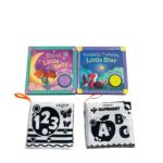 Set 2 cuốn sách âm thanh Robert Frederick cho bé cùng hát ( 2m+) tặng kèm sách vải ( 0m+)