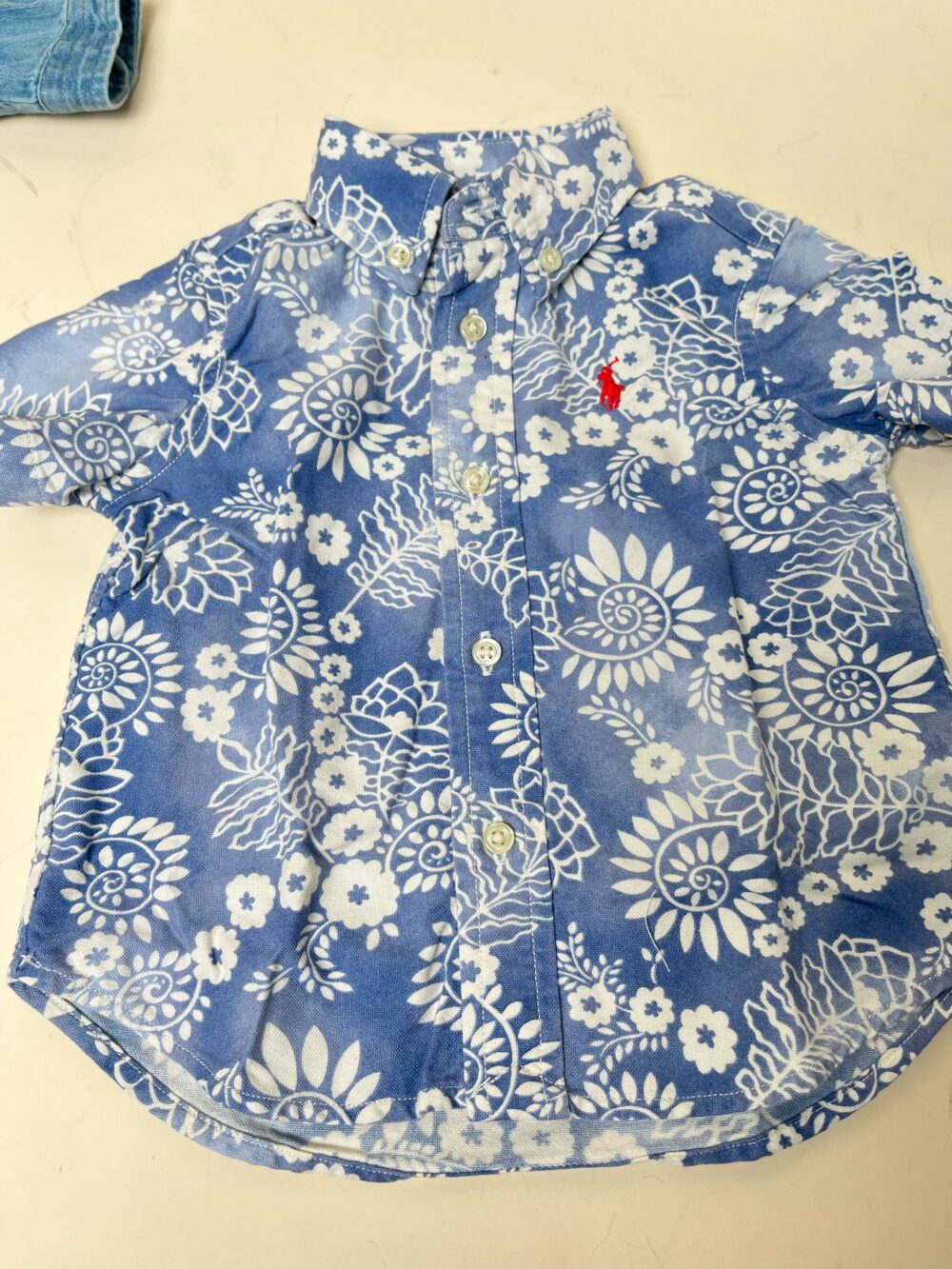 Set 2 áo sơ mi & 1 quần jean Ralph lauren (size: 9m) - Ảnh 5