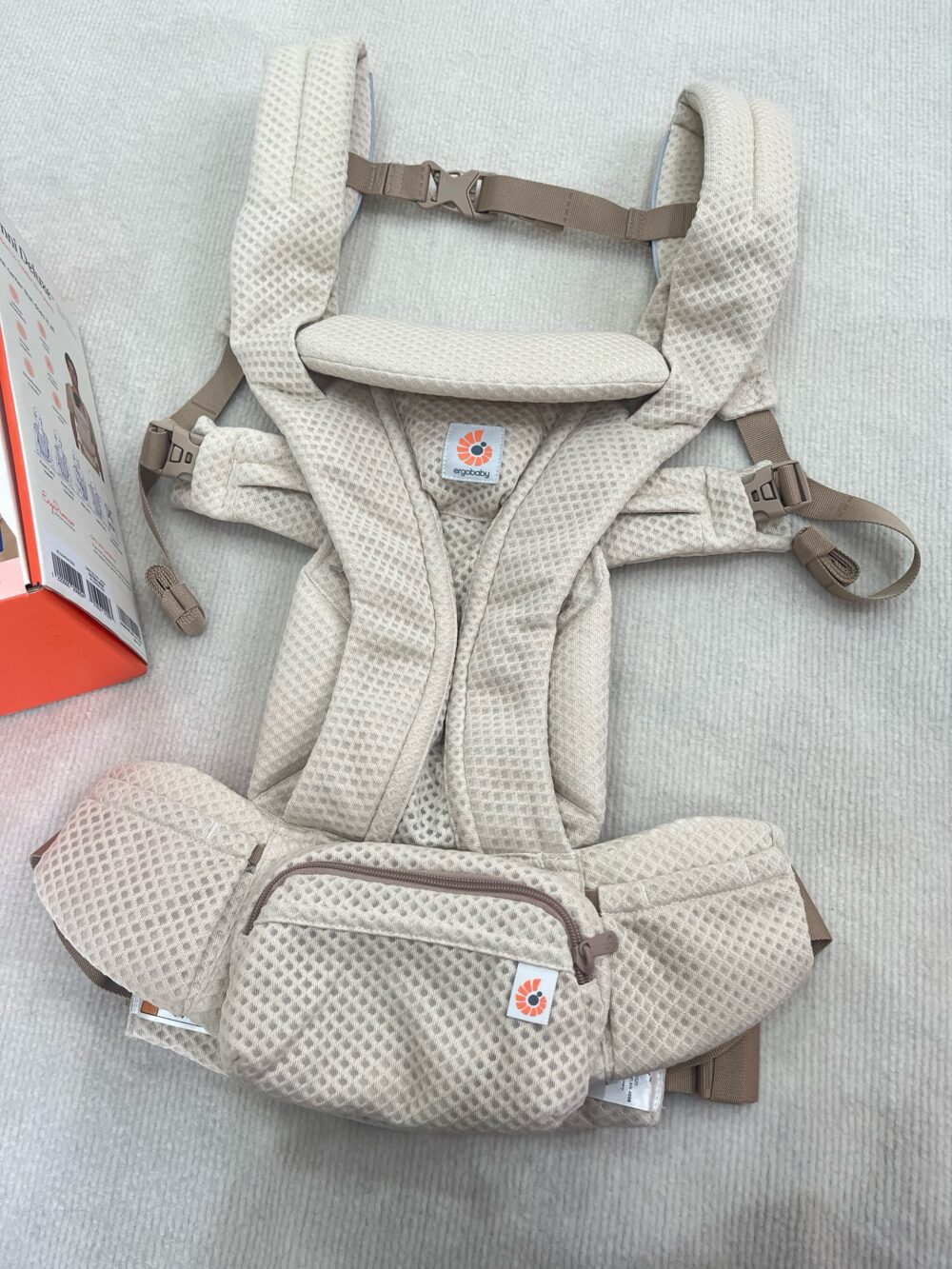Địu Ergobaby Omni Deluxe Mesh, Natural Beige - likenew (full box) - Ảnh 5