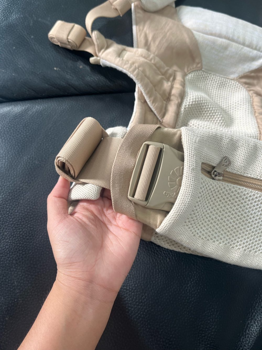 Địu Ergobaby Aerloom màu be 0m->36m/ 15,9kg (no box) - Ảnh 15