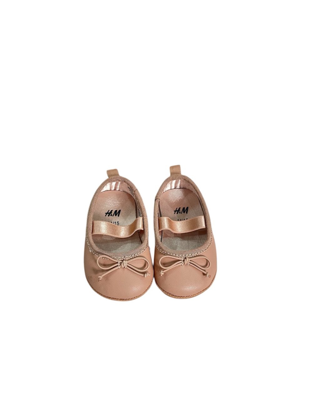 Giày tập đi búp bê bệt màu hồng H&M (size: 14/15, 8.6cm) - Ảnh 1