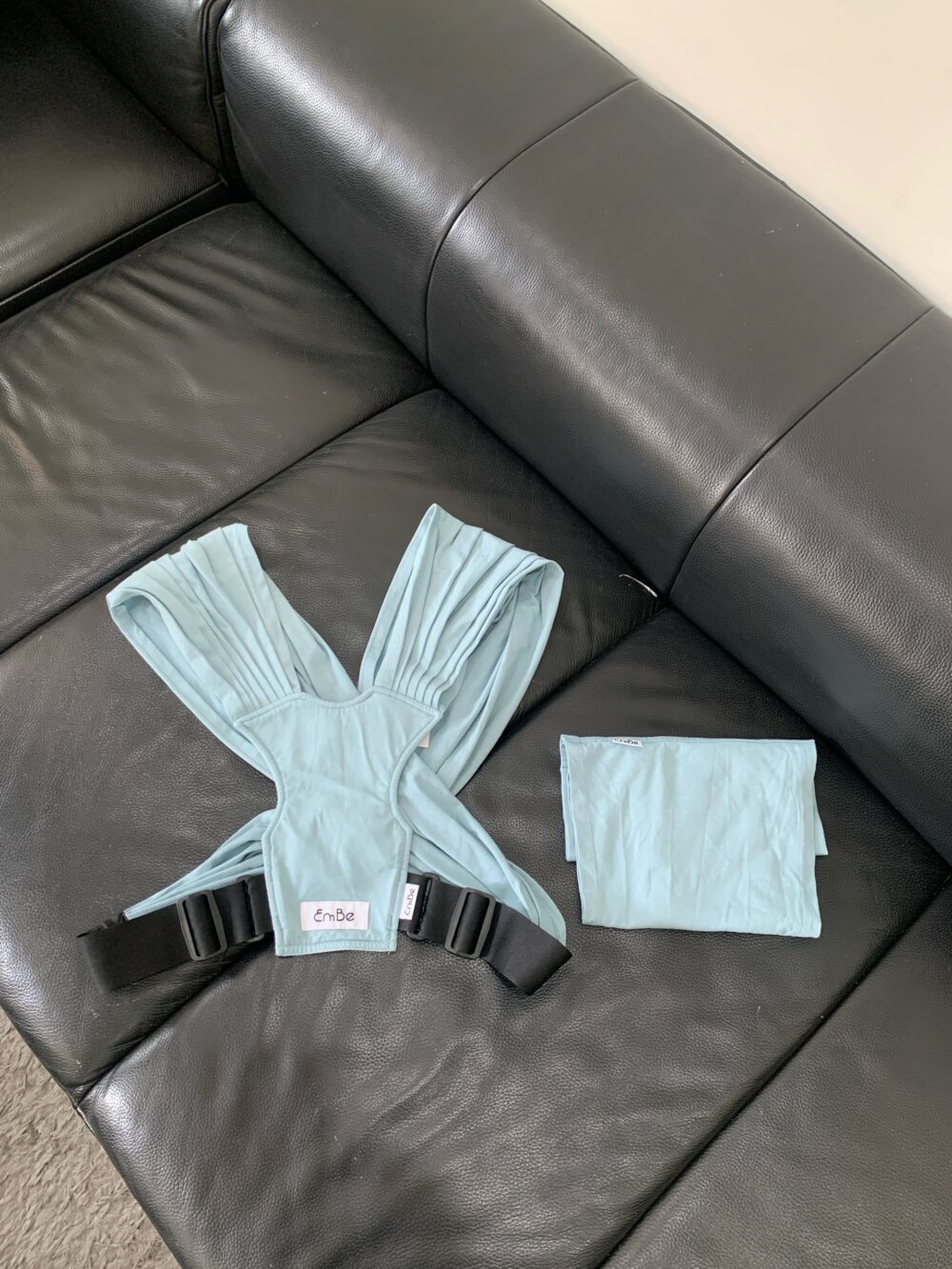 Địu vải Embe Sling size Flex plus màu Ocean - Ảnh 2